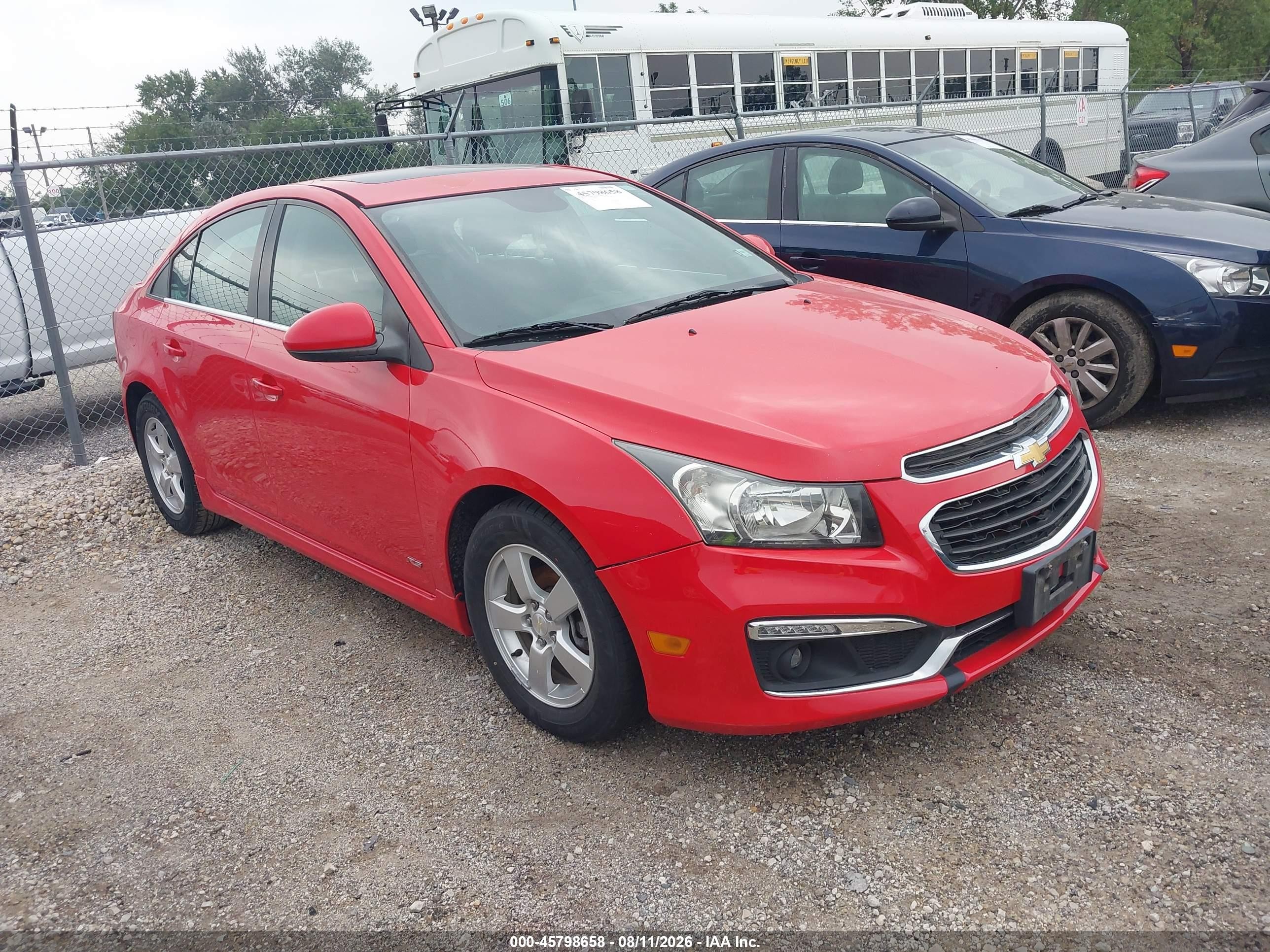 2015 Chevrolet Cruze LT, VIN 1G1PC5SB6F7177761 — Обычный износ