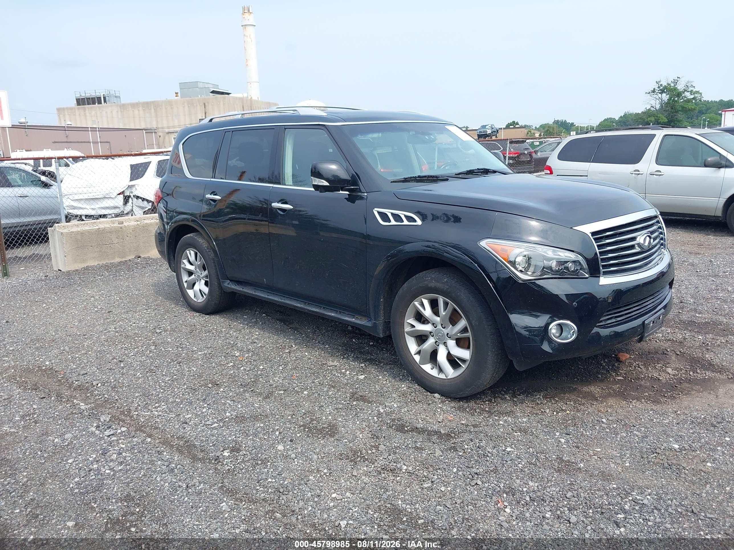 2012 Infiniti QX56 8-passenger, VIN JN8AZ2NC7C9316864 — Normal wear