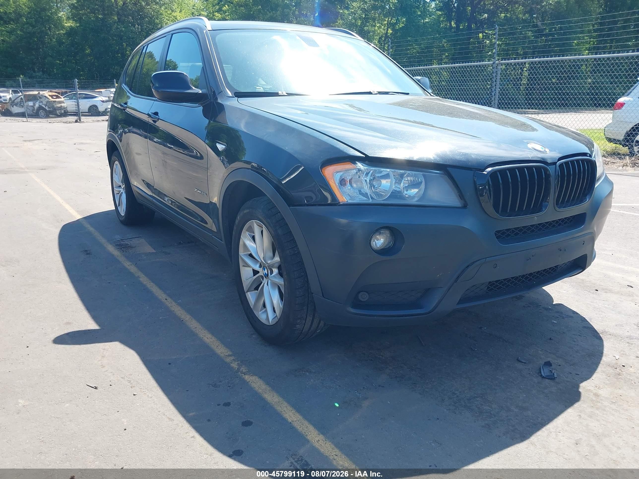2013 BMW X3 xDrive28i, VIN 5UXWX9C50D0A17325 — Normal wear