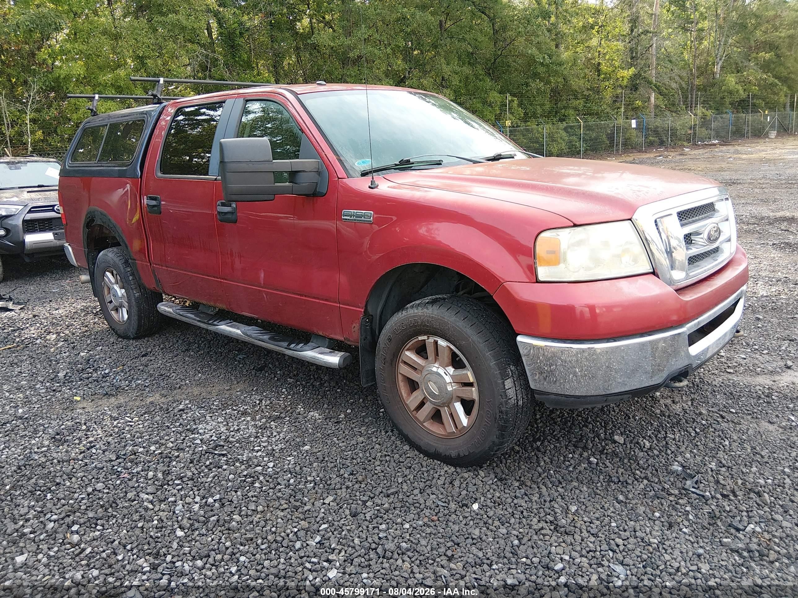 2008 Ford F-150 XLT, VIN 1FTPW14528FC23318 — Normal wear
