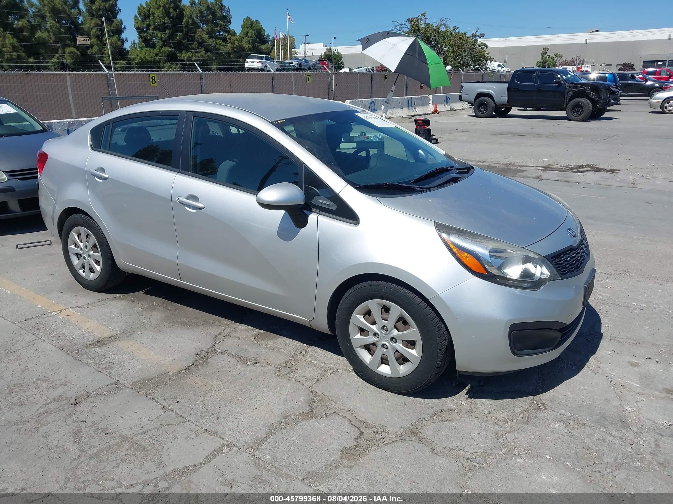 2013 Kia Rio LX, VIN KNADM4A30D6289757 — Normal wear