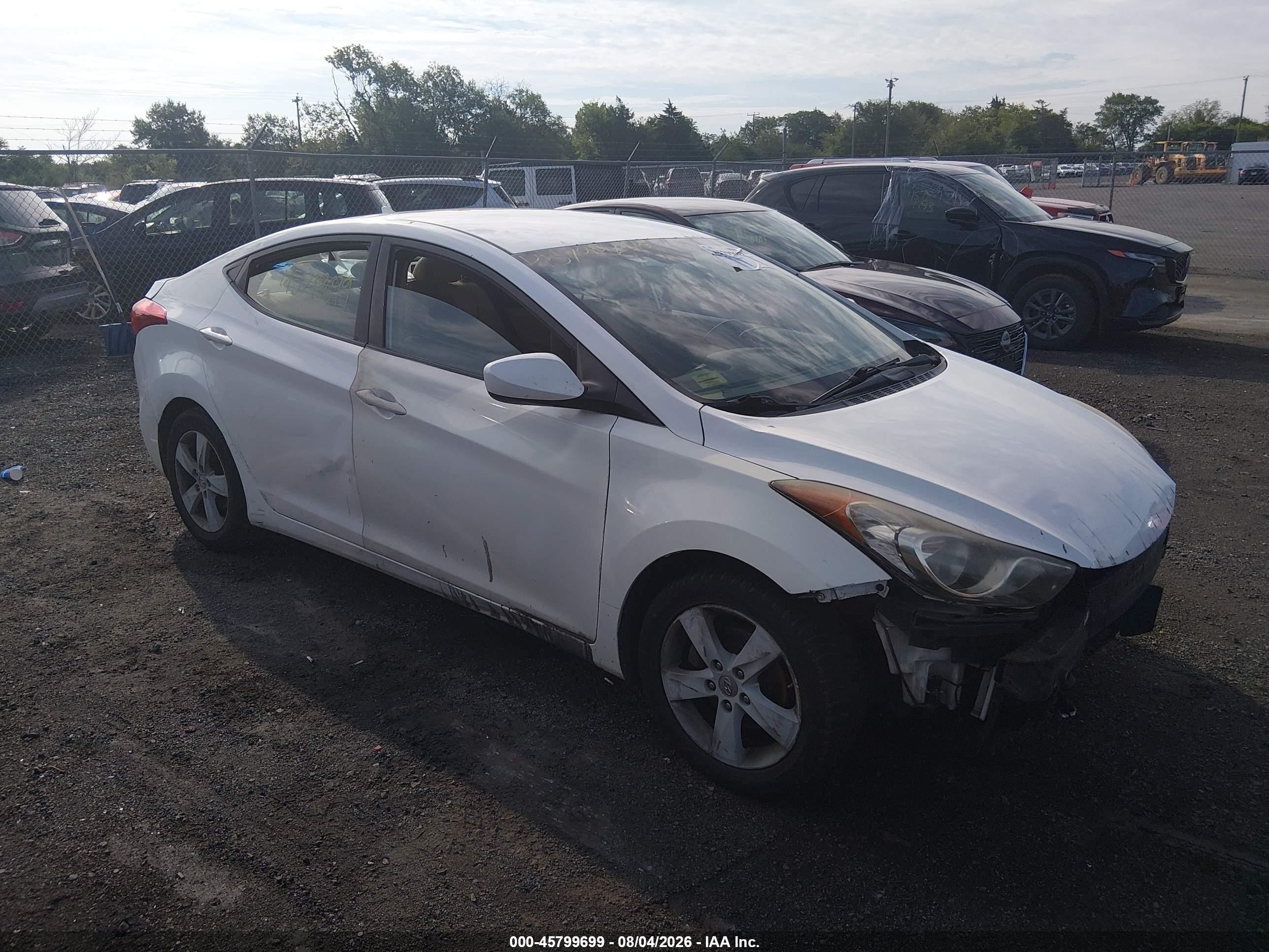 2012 Hyundai Elantra Limited, VIN 5NPDH4AE1CH067905 — Normal wear