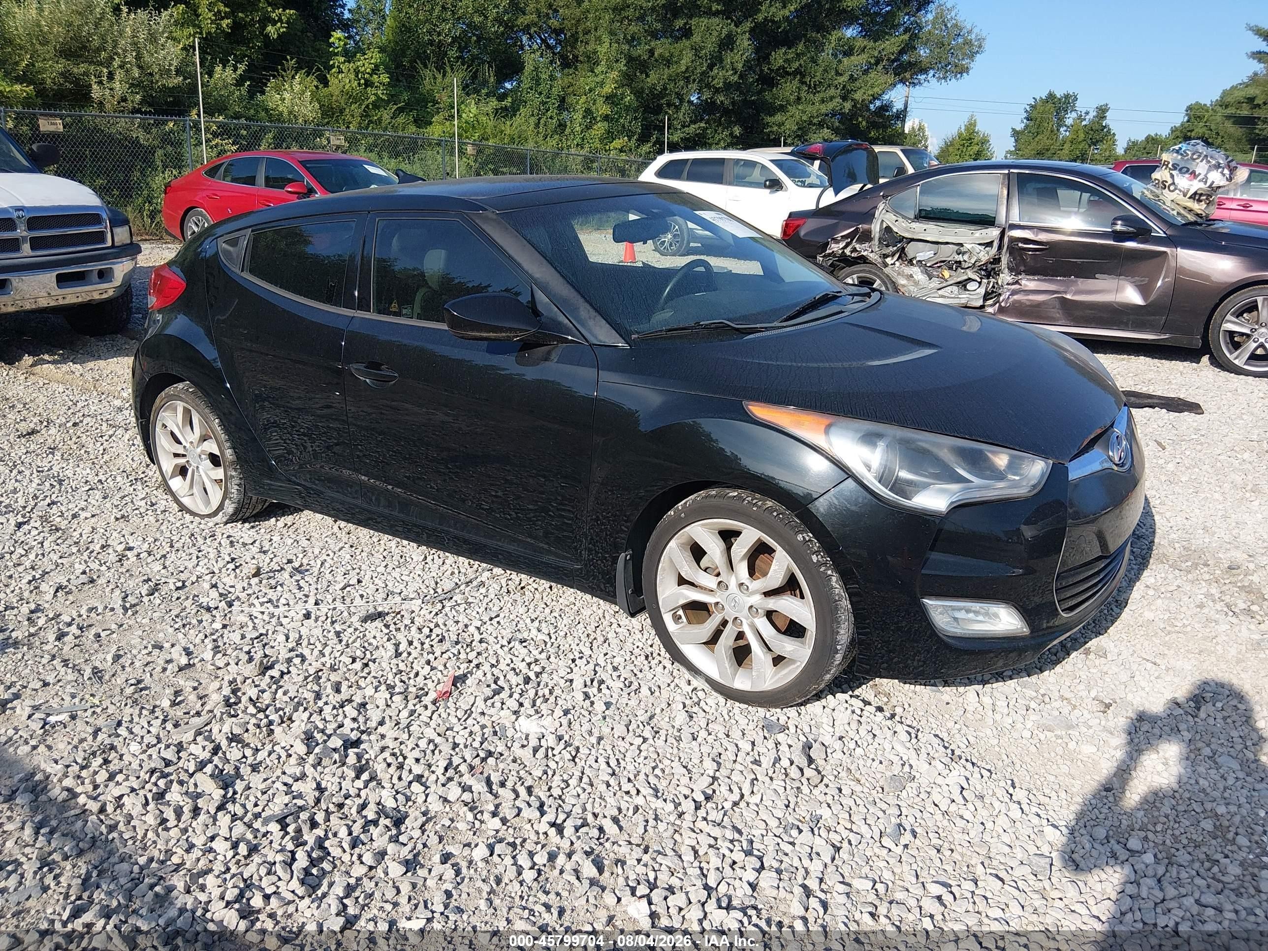 2012 Hyundai Veloster w/Black Int, VIN KMHTC6AD1CU060225 — Normal wear