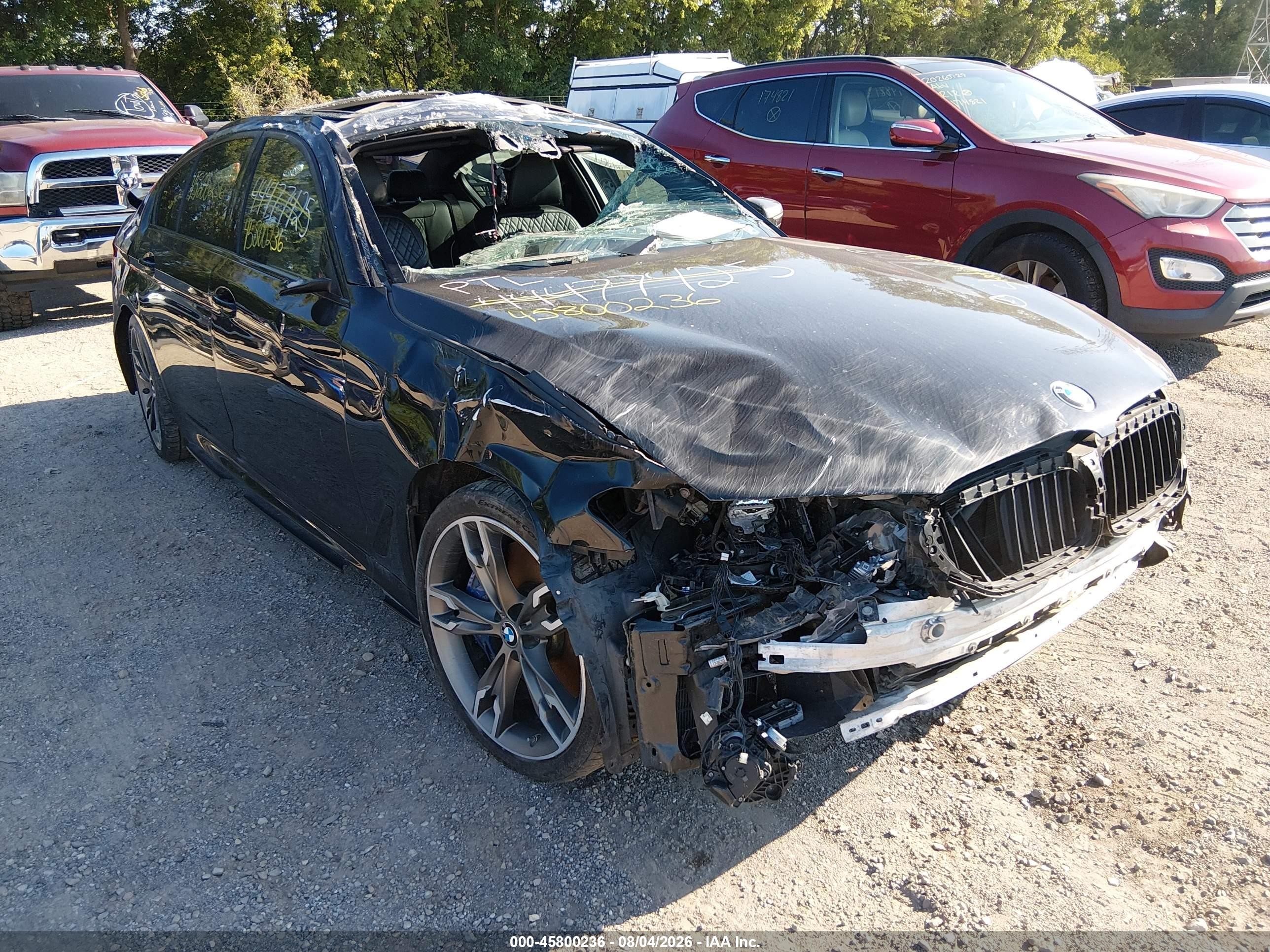 2020 BMW 5 Series M550i xDrive, VIN WBAJS7C06LCD32269 — Rollover