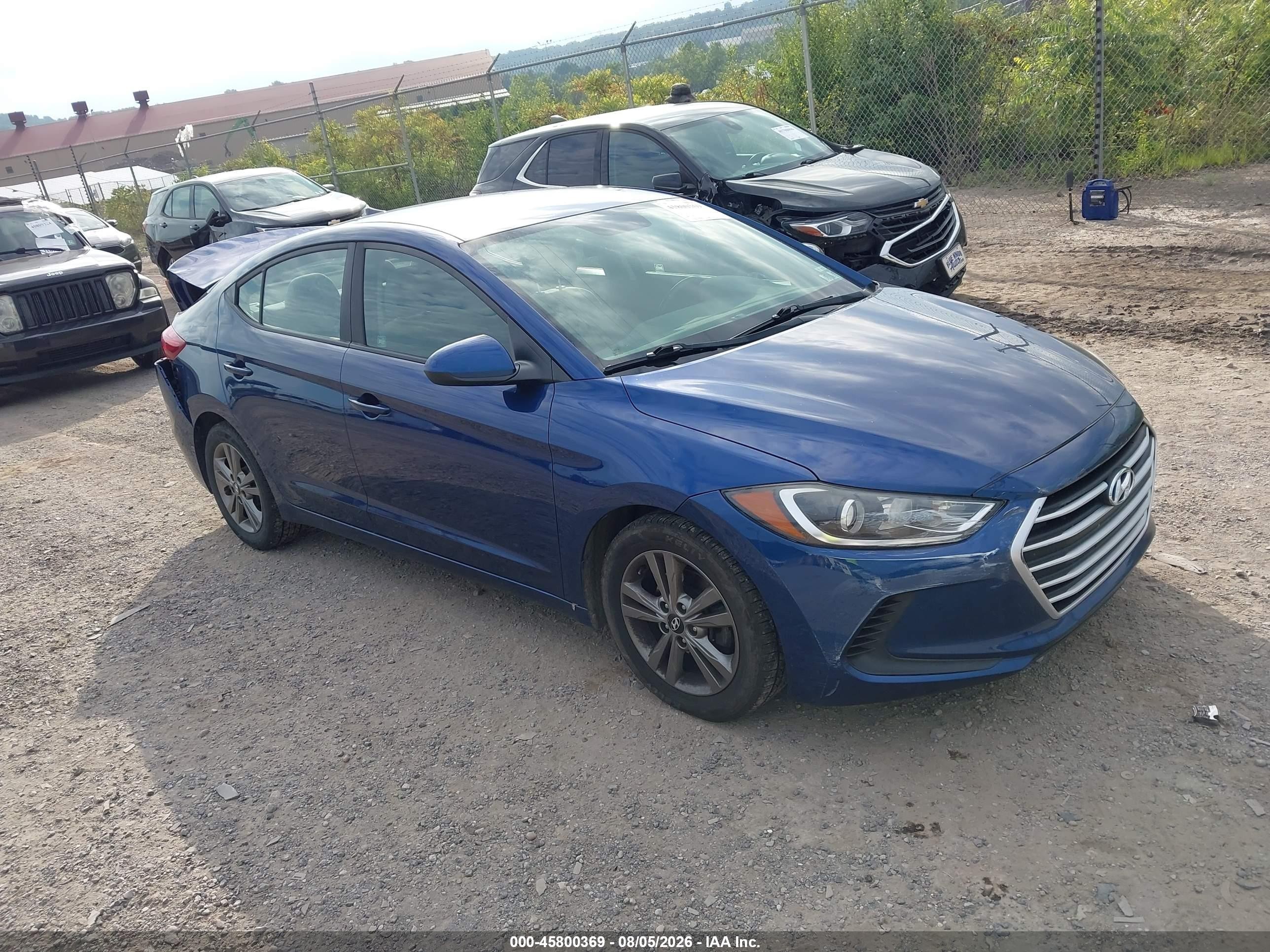 2018 Hyundai Elantra SEL, VIN 5NPD84LF7JH226204 — Rear end