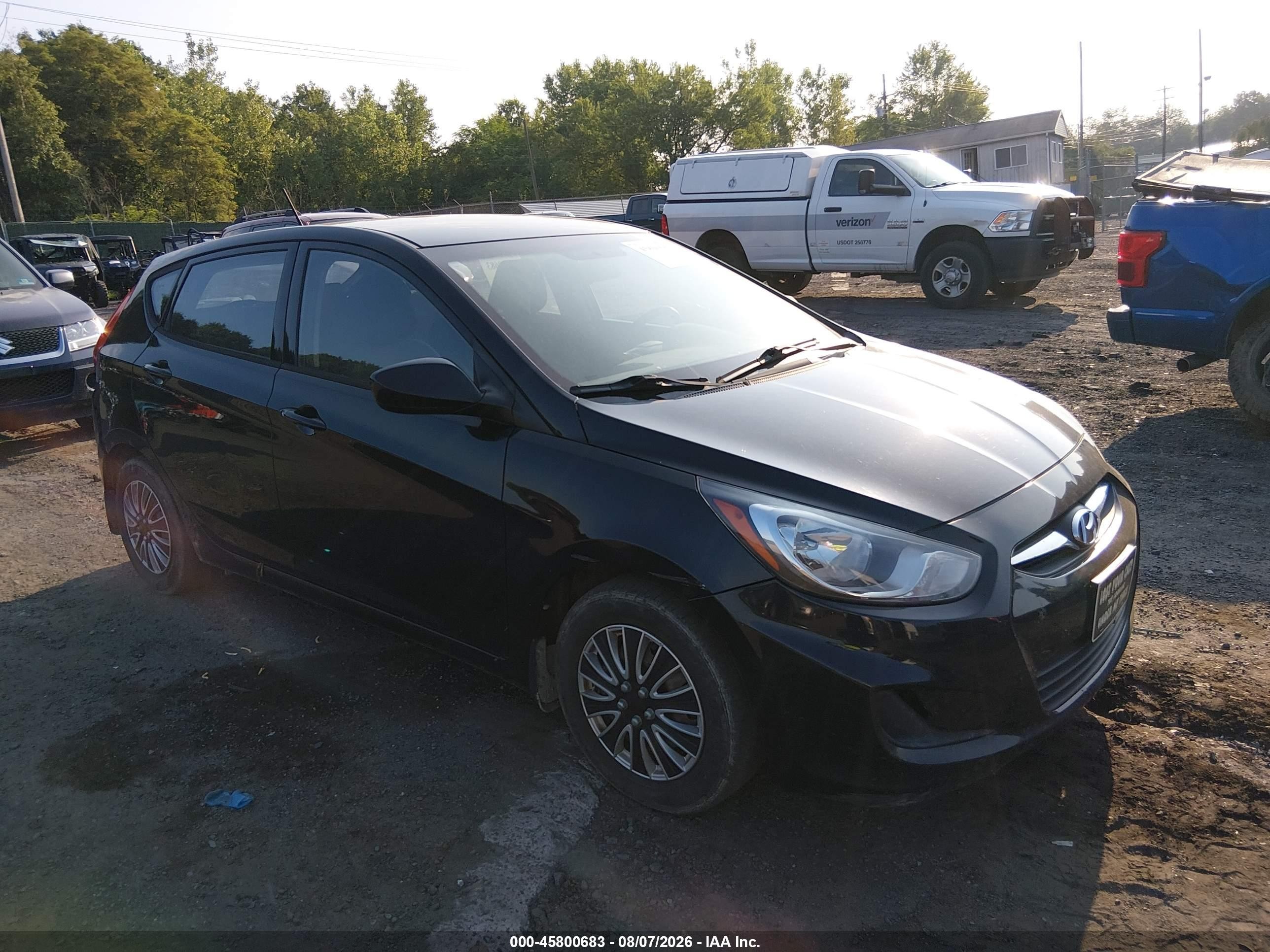 2013 Hyundai Accent GS, VIN KMHCT5AE1DU116314 — Normal wear