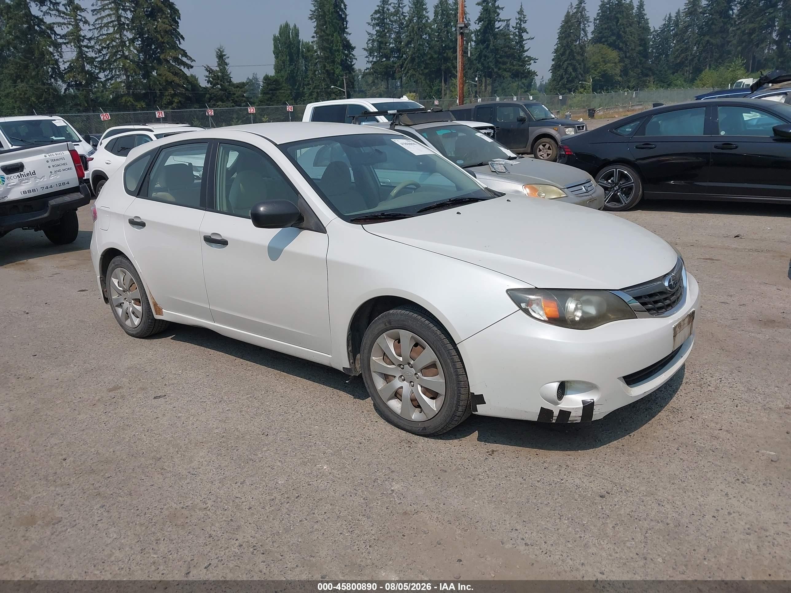 2008 Subaru Impreza i, VIN JF1GH61618G835594 — Обычный износ