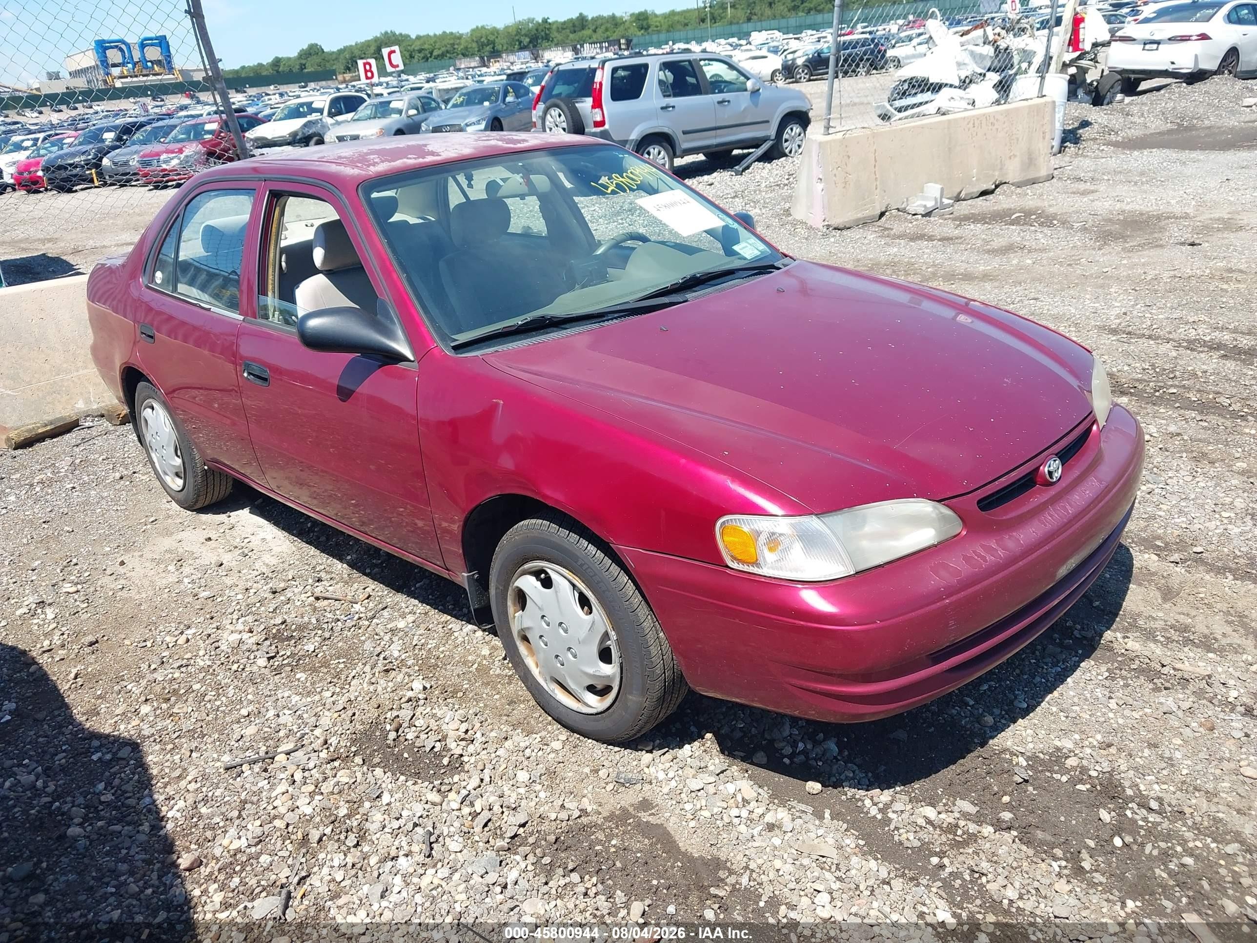 2000 Toyota Corolla CE, VIN 2T1BR12E9YC272674 — Зад