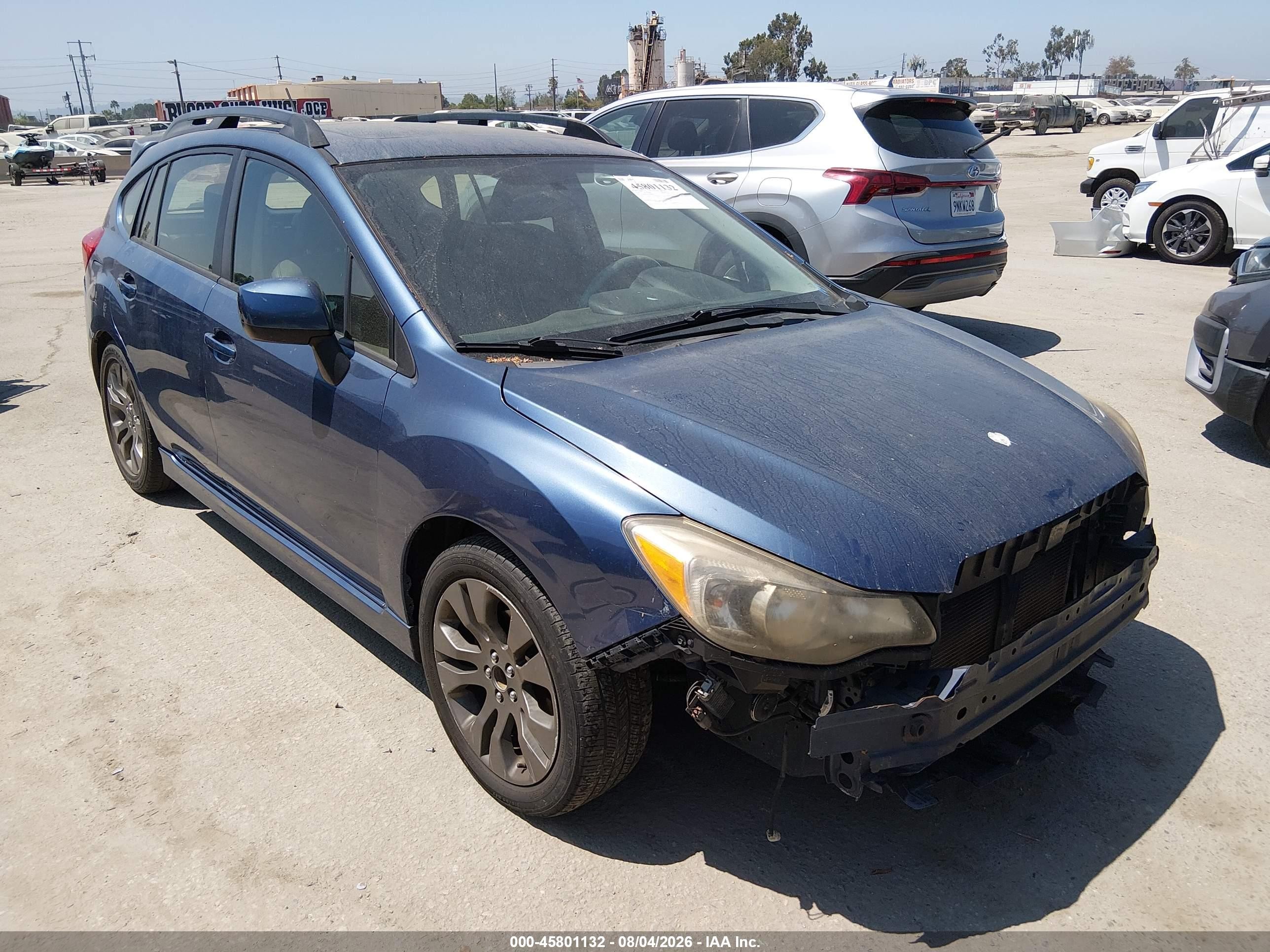 2013 Subaru Impreza Special Sports Limited, VIN JF1GPAU69DH200838 — Normal wear