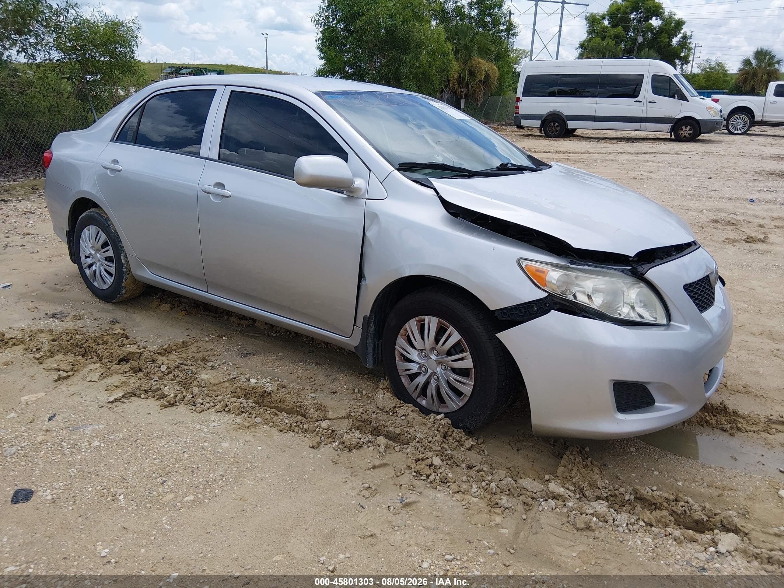 2009 Toyota Corolla LE, VIN JTDBL40E19J010045 — Front end