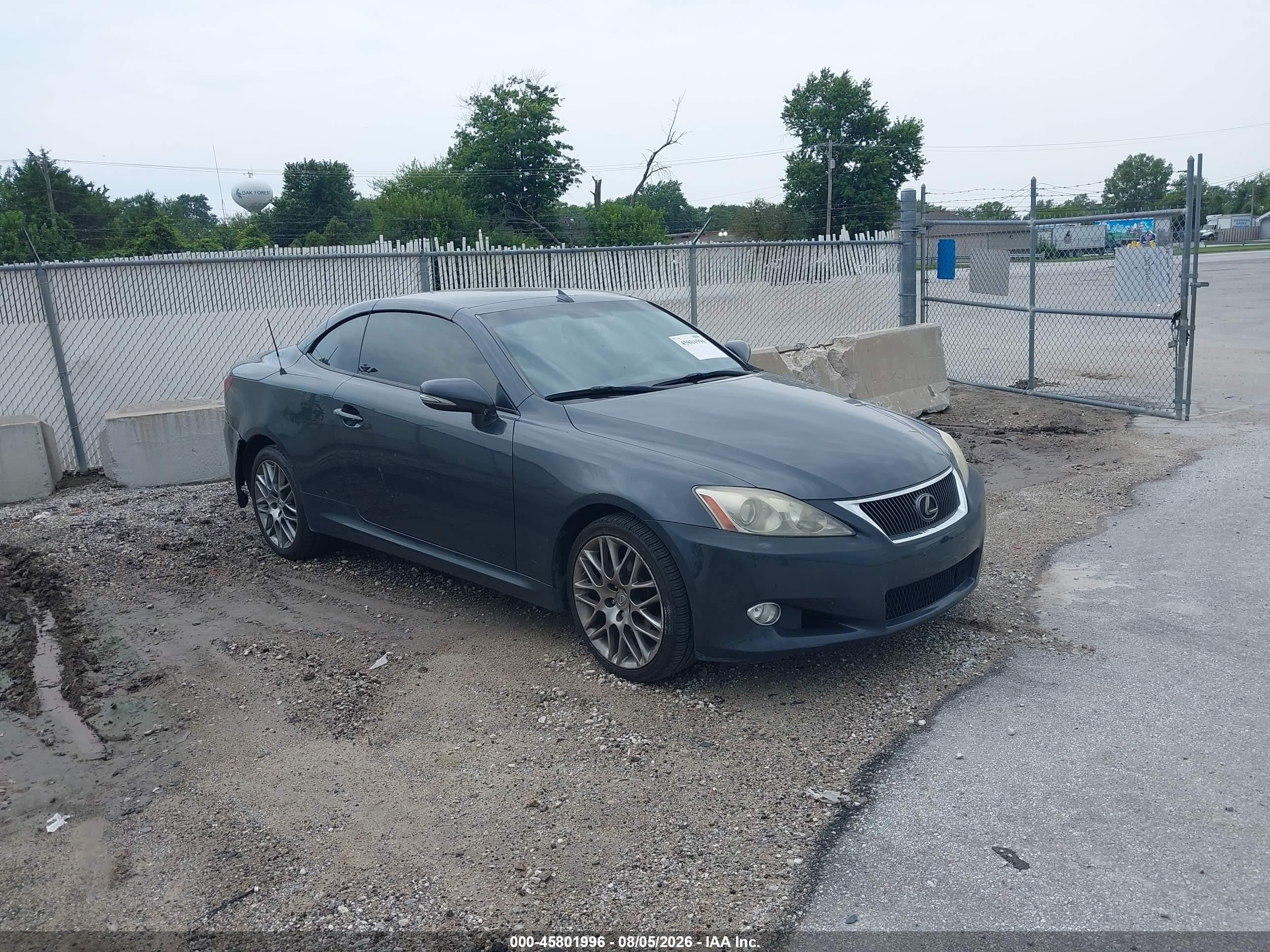 2010 Lexus IS 250 C, VIN JTHFF2C23A2510798 — Rear end