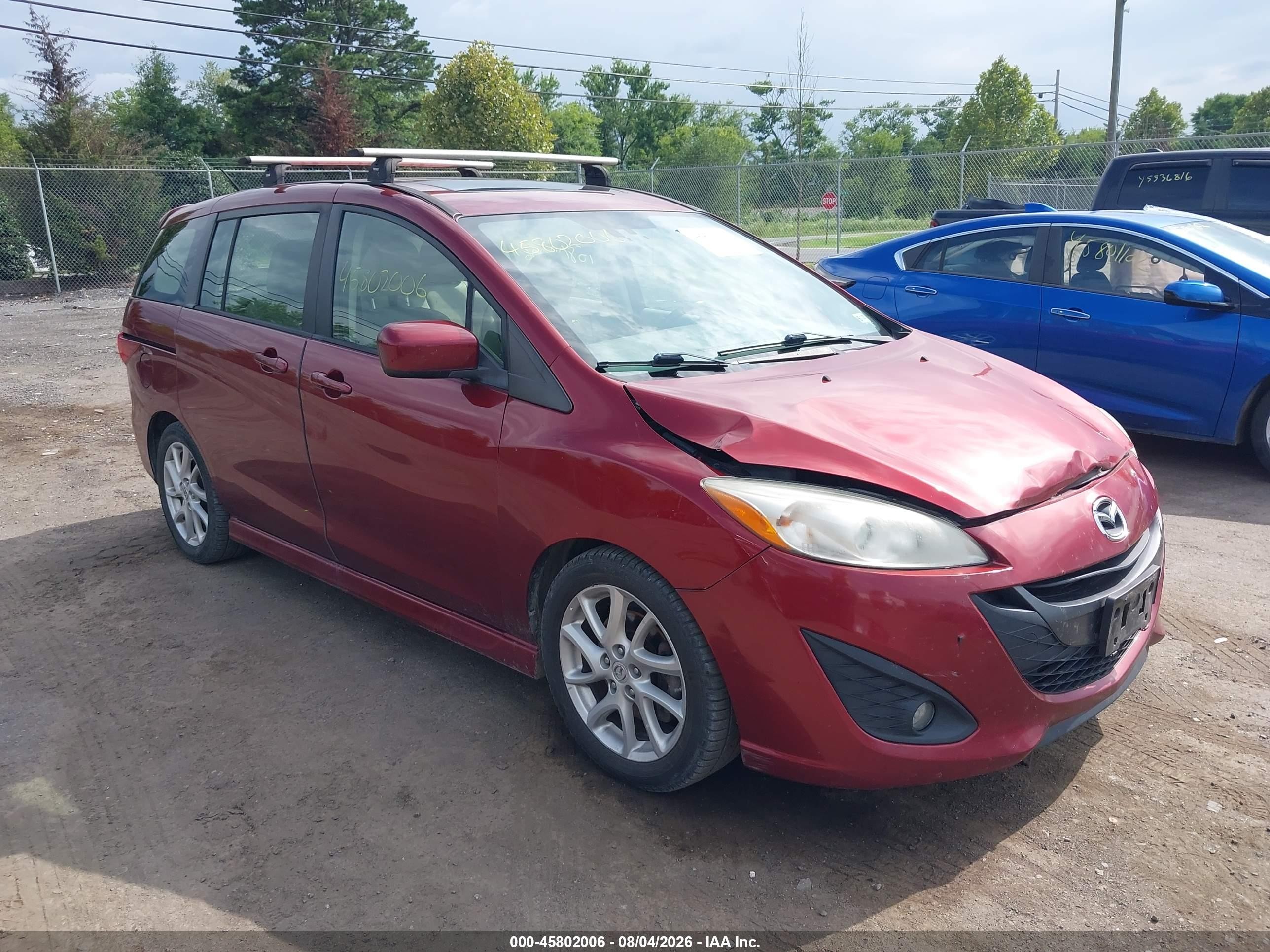 2012 Mazda 5 Grand Touring, VIN JM1CW2DL3C0130774 — Перед