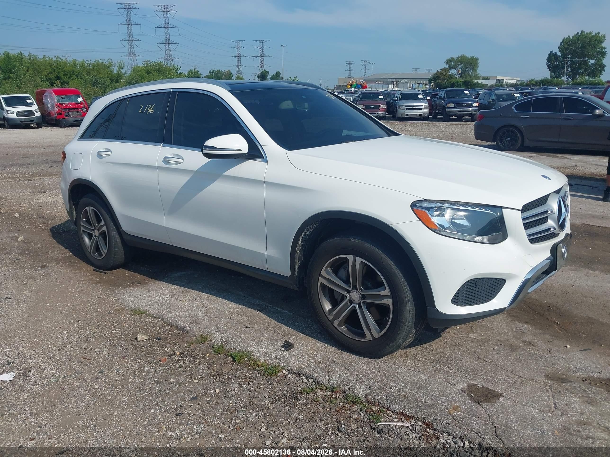 2016 Mercedes-Benz GLC 300, VIN WDC0G4JB6GF009192 — Not stated