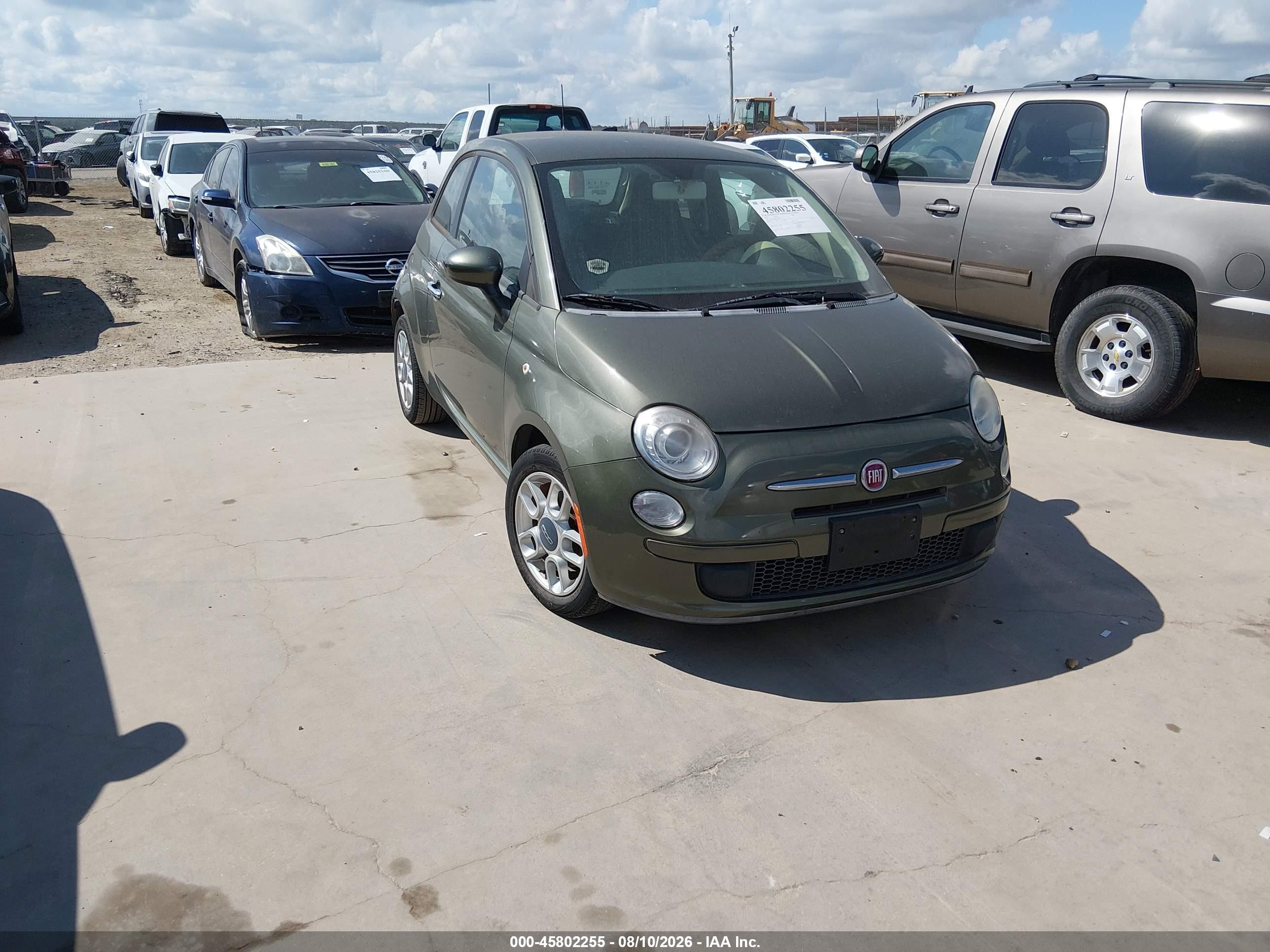 2012 FIAT 500 Pop, VIN 3C3CFFAR0CT385132 — Normal wear