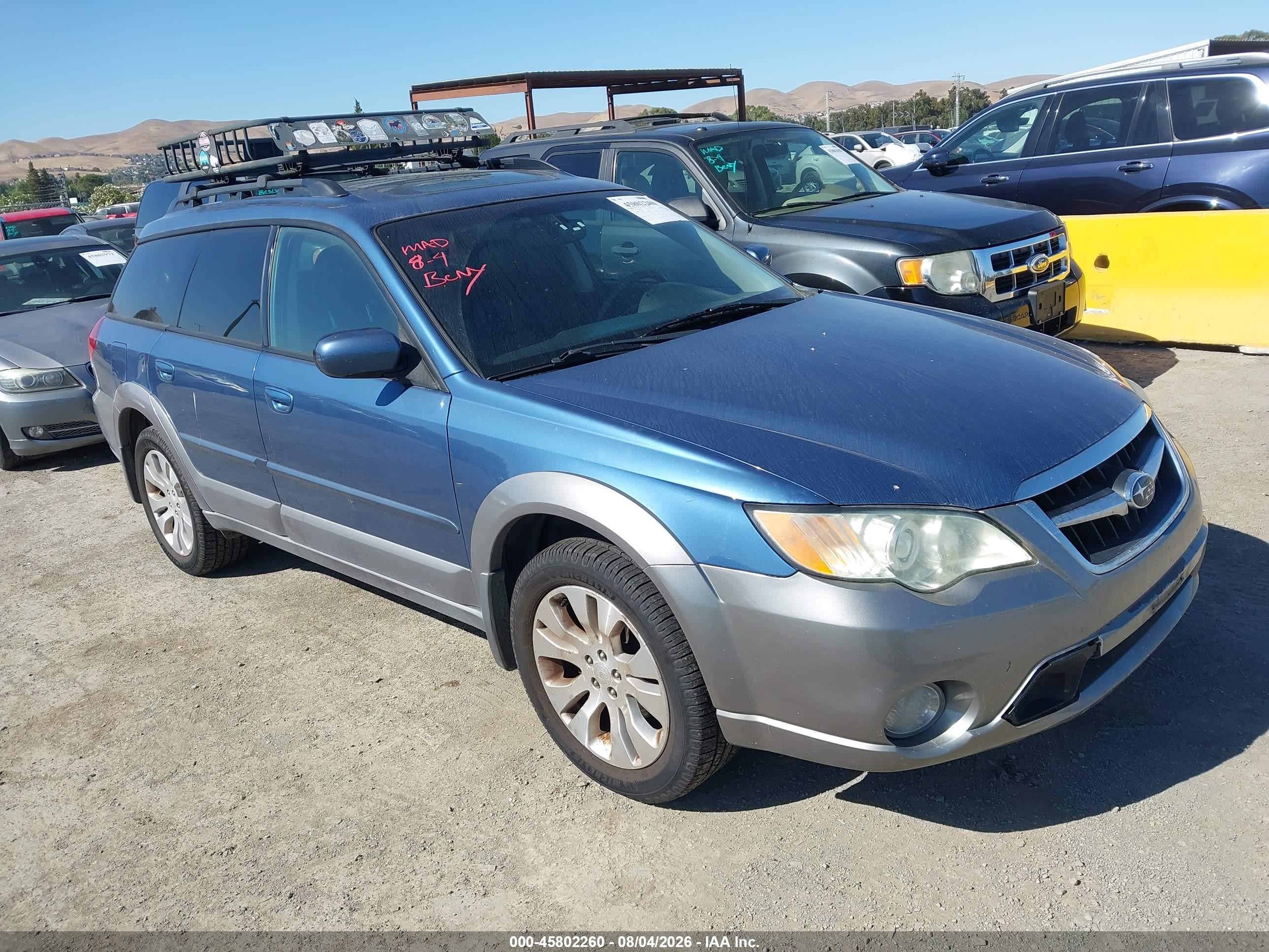 2009 Subaru Outback Limited, VIN 4S4BP66C597318527 — Обычный износ