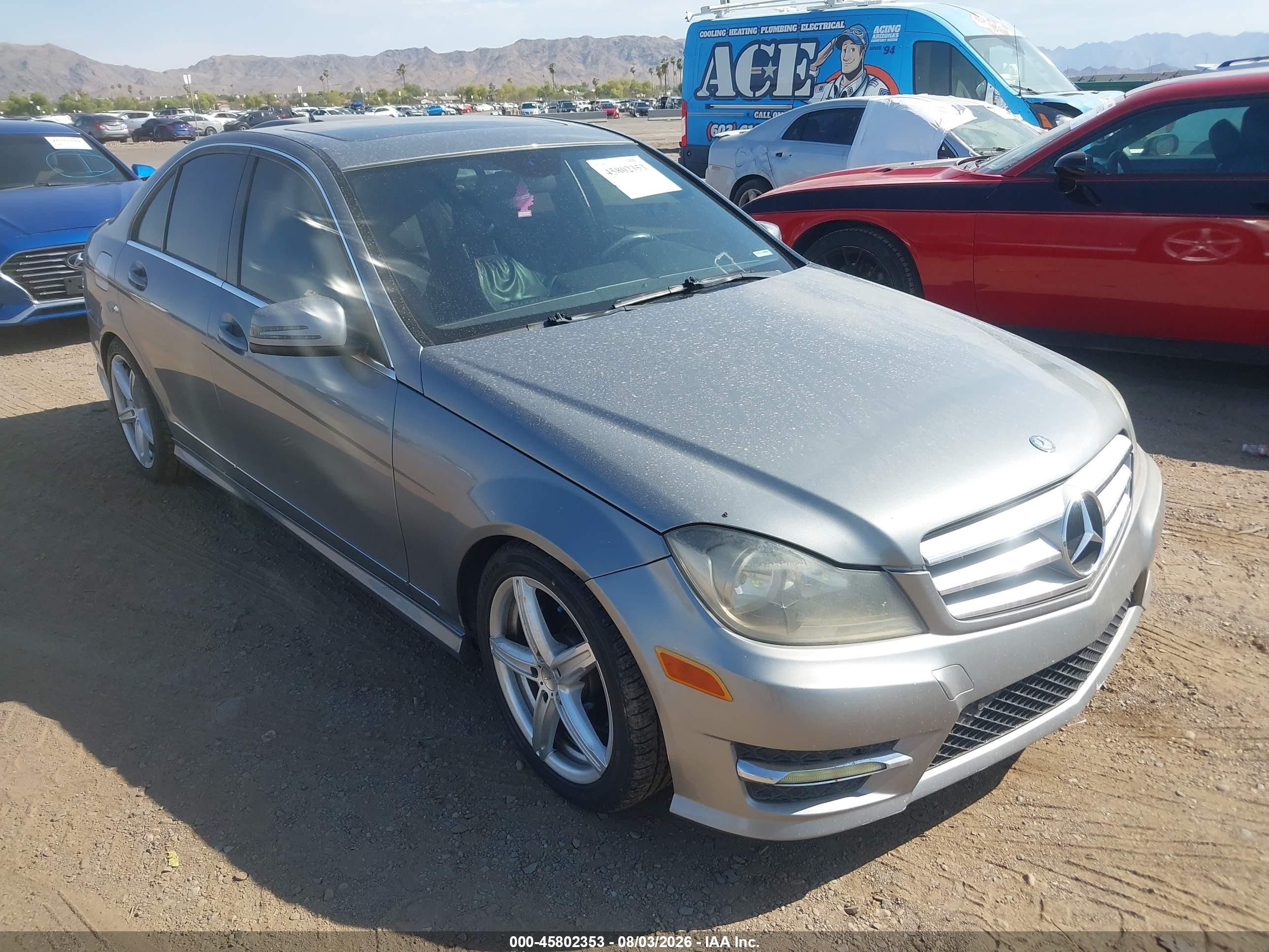 2013 Mercedes-Benz C 250 Sport, VIN WDDGF4HB6DR266639 — Обычный износ