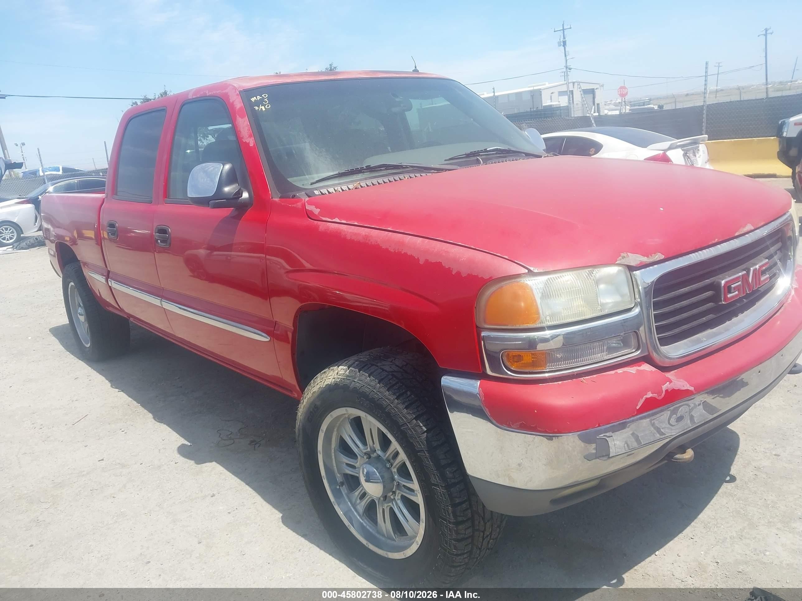 2001 GMC Sierra 1500HD SLE, VIN 1GTGC13U11F192411 — Normal wear