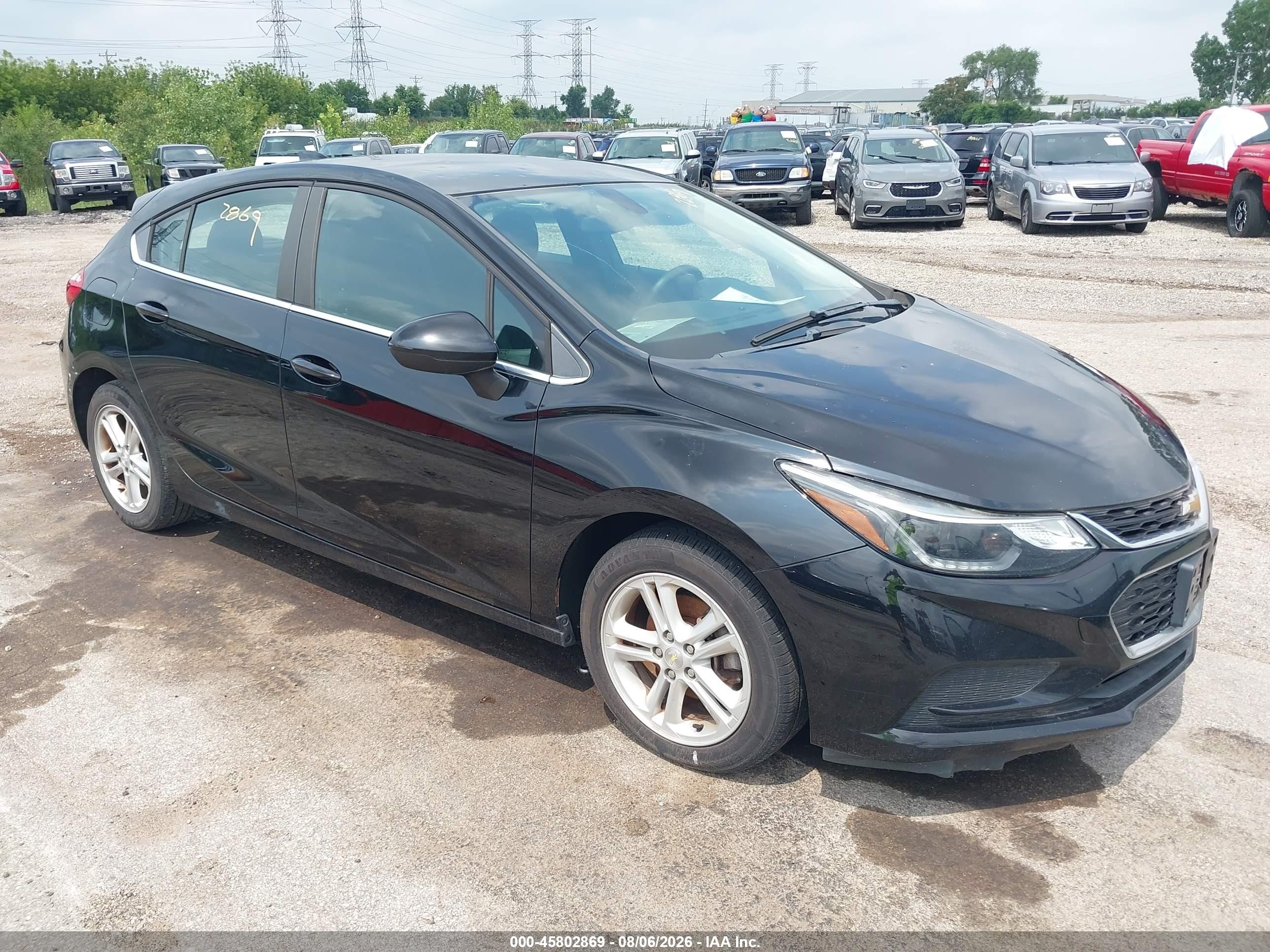 2017 Chevrolet Cruze LT, VIN 3G1BE6SM6HS594619 — Град