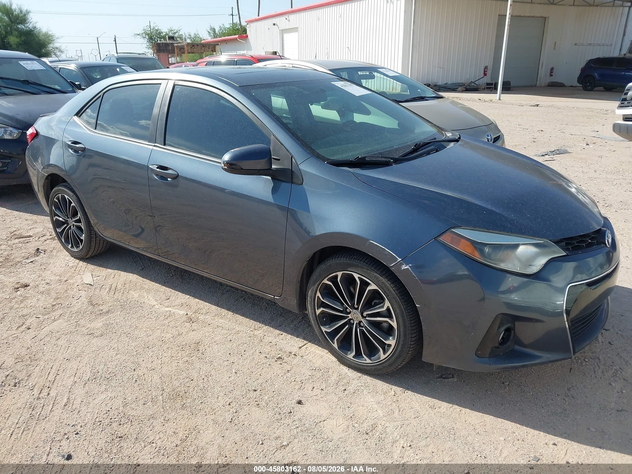 2014 Toyota Corolla L, VIN 2T1BURHE1EC165831 — Rear end