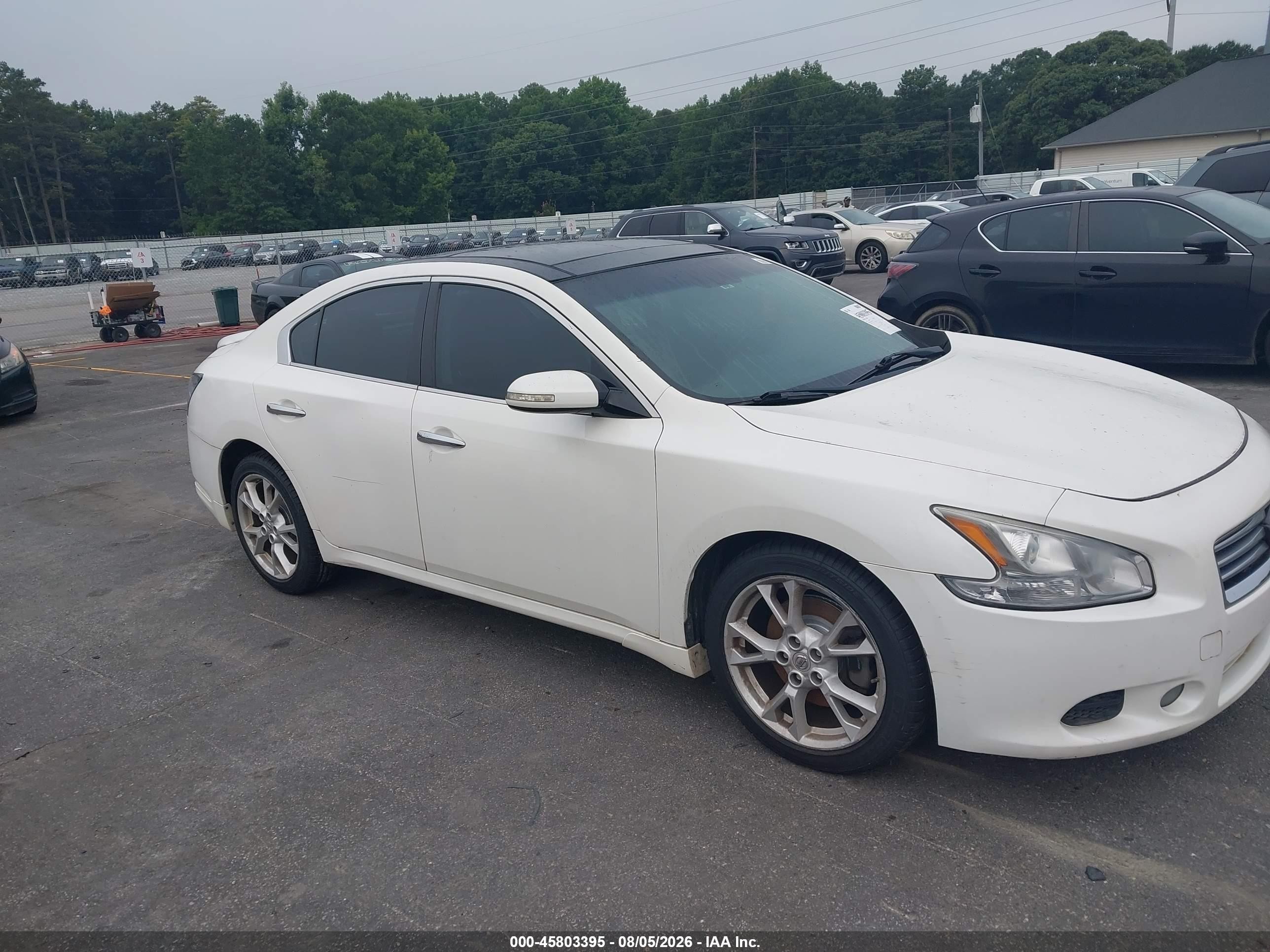 2012 Nissan Maxima SV, VIN 1N4AA5AP0CC848415 — Перед