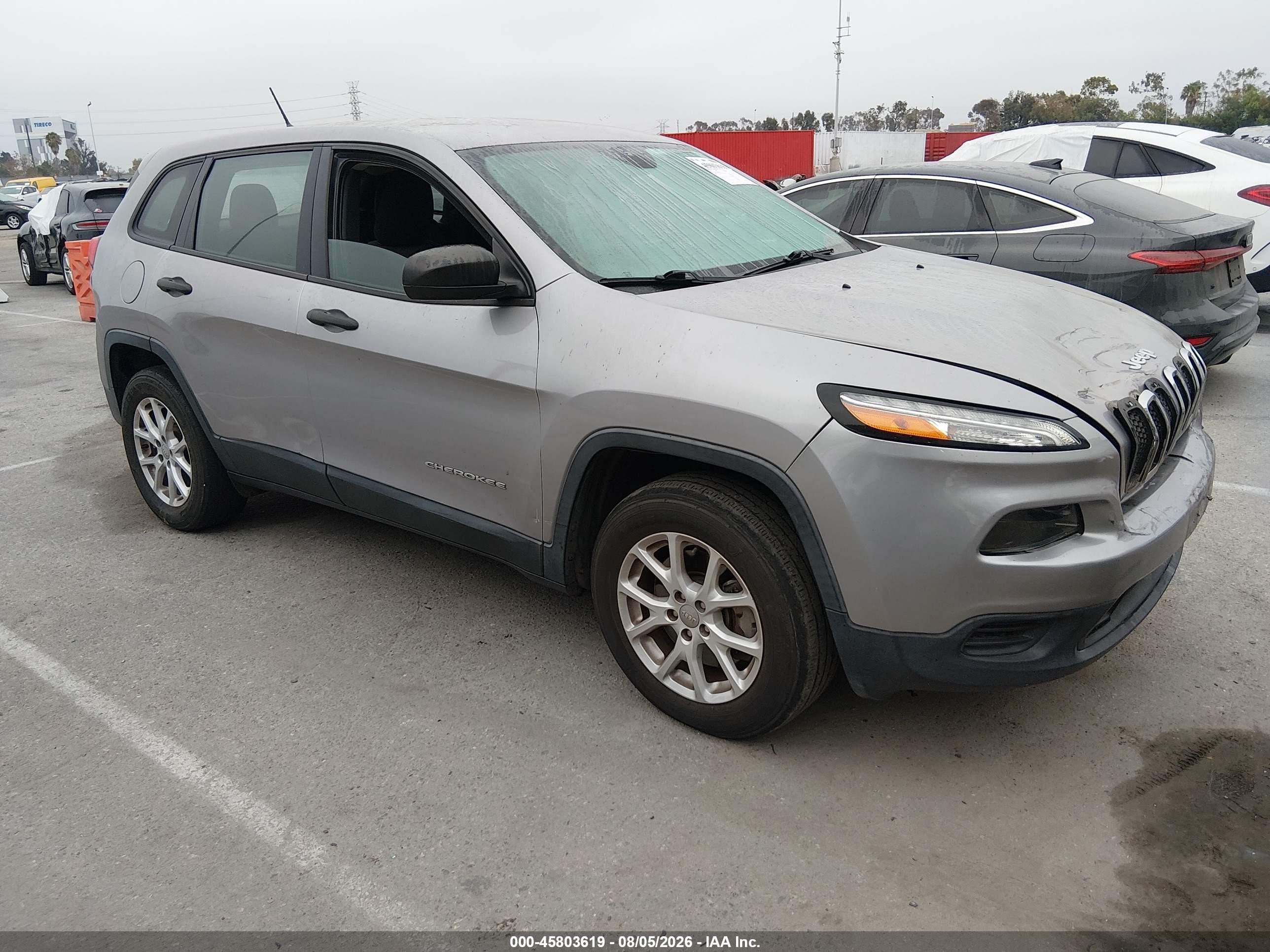2017 Jeep Cherokee Sport, VIN 1C4PJMAS0HD221055 — Front end