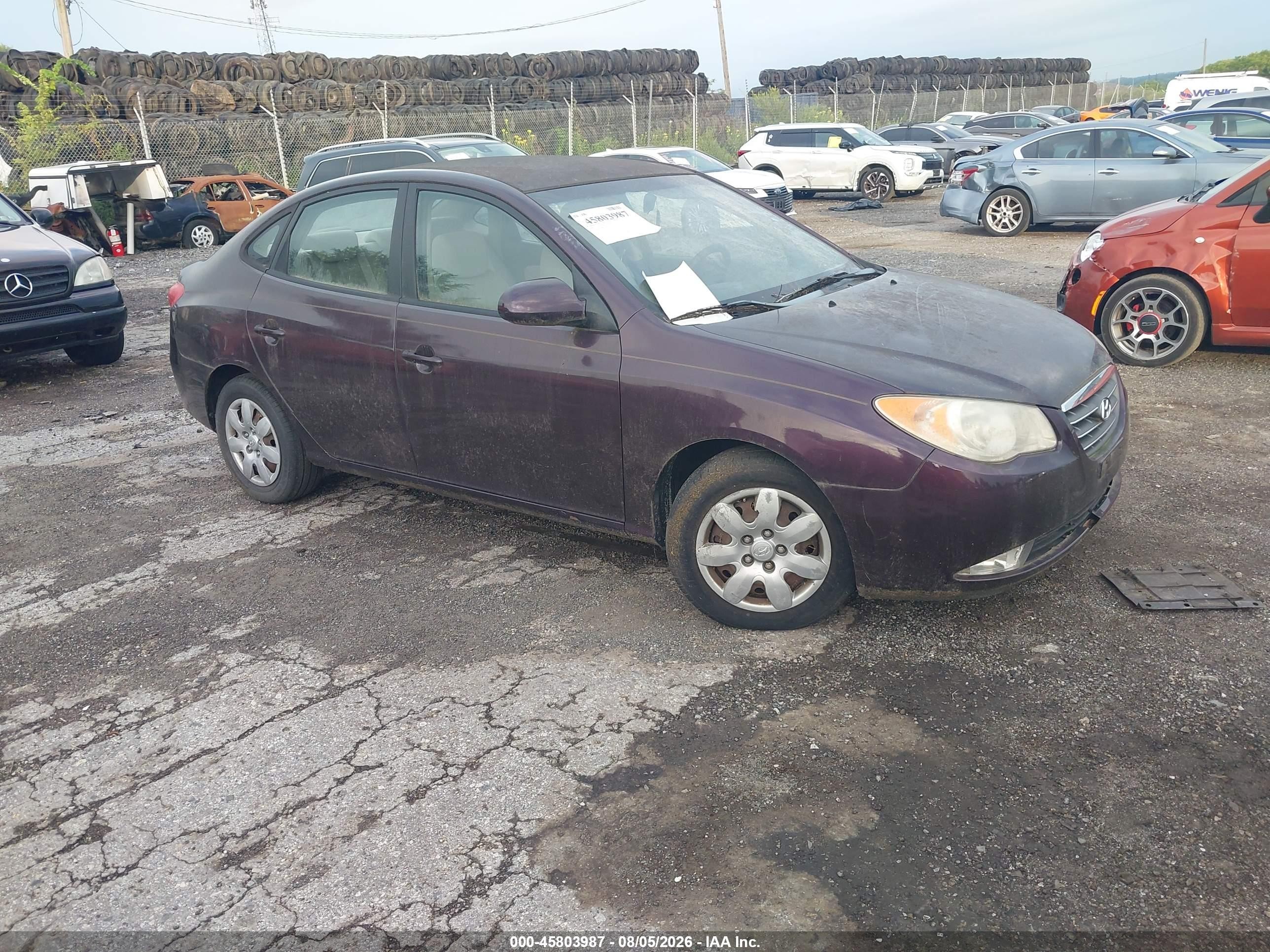 2008 Hyundai Elantra GLS, VIN KMHDU46D98U382875 — Front end