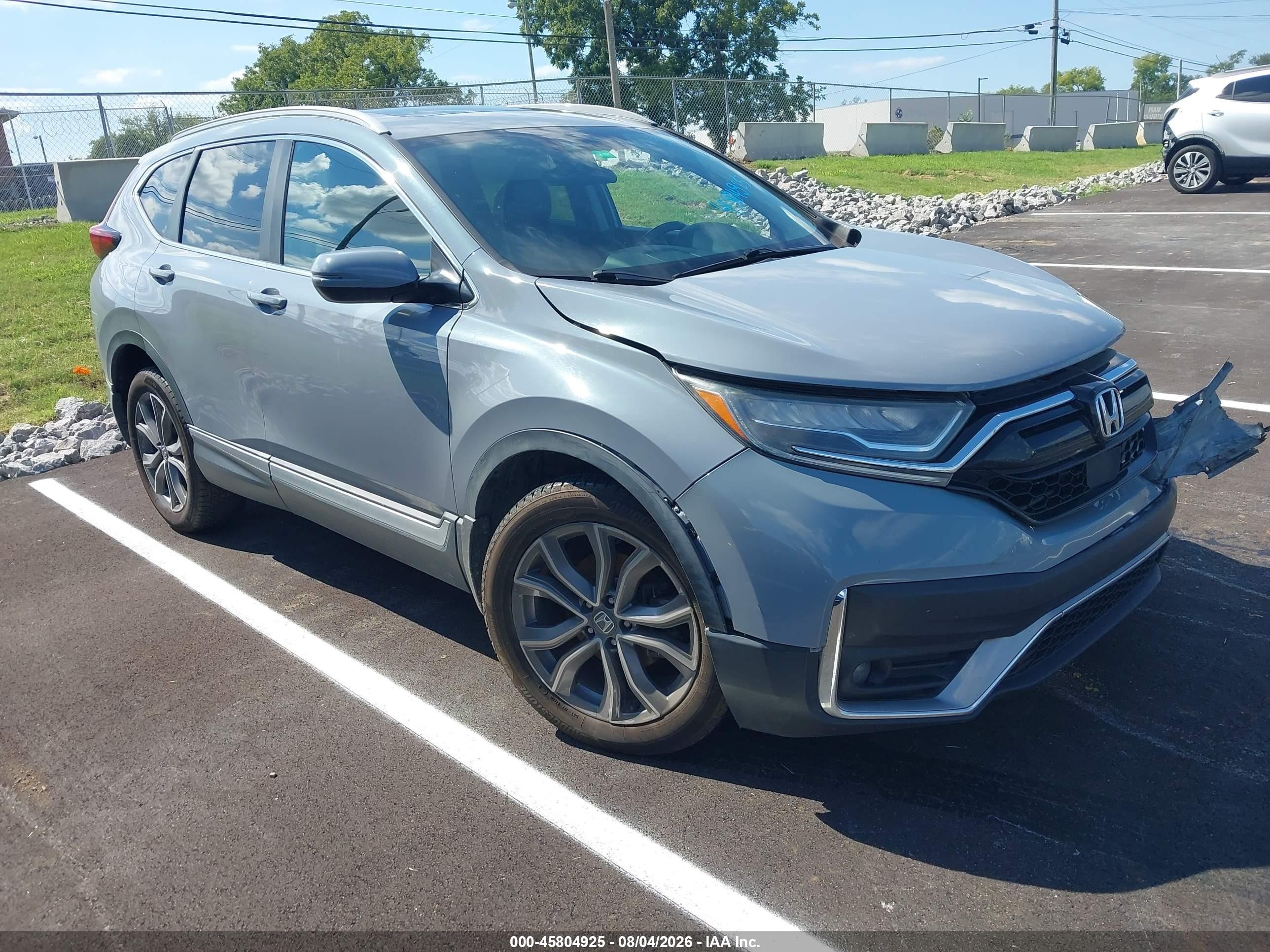 2021 Honda CR-V Touring, VIN 2HKRW2H90MH653490 — Front end