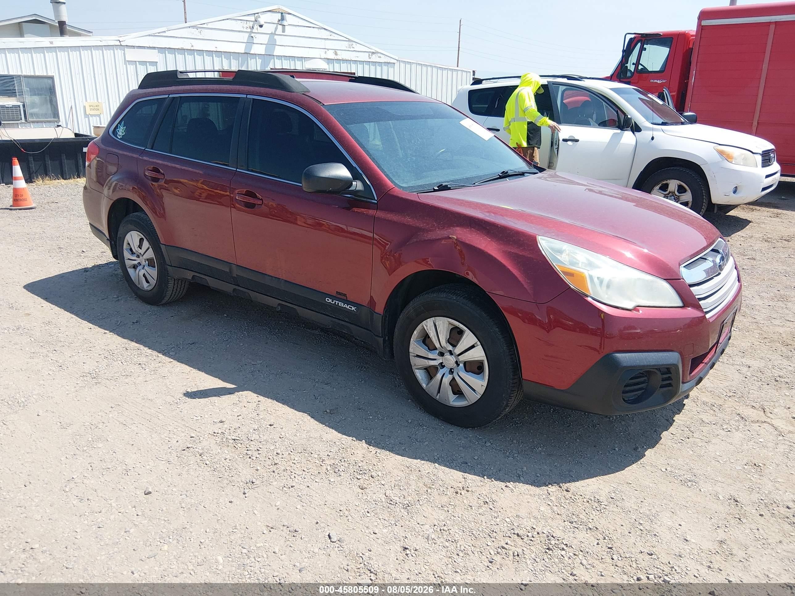 2013 Subaru Outback 2.5i, VIN 4S4BRCAC6D3242526 — Normal wear
