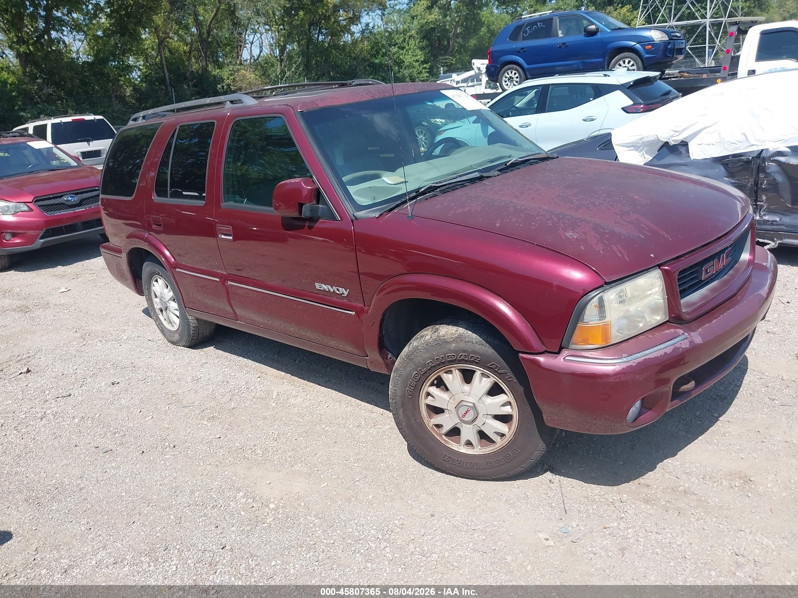 2000 GMC Jimmy SLT Convenience, VIN 1GKDT13W7Y2323366 — Normal wear