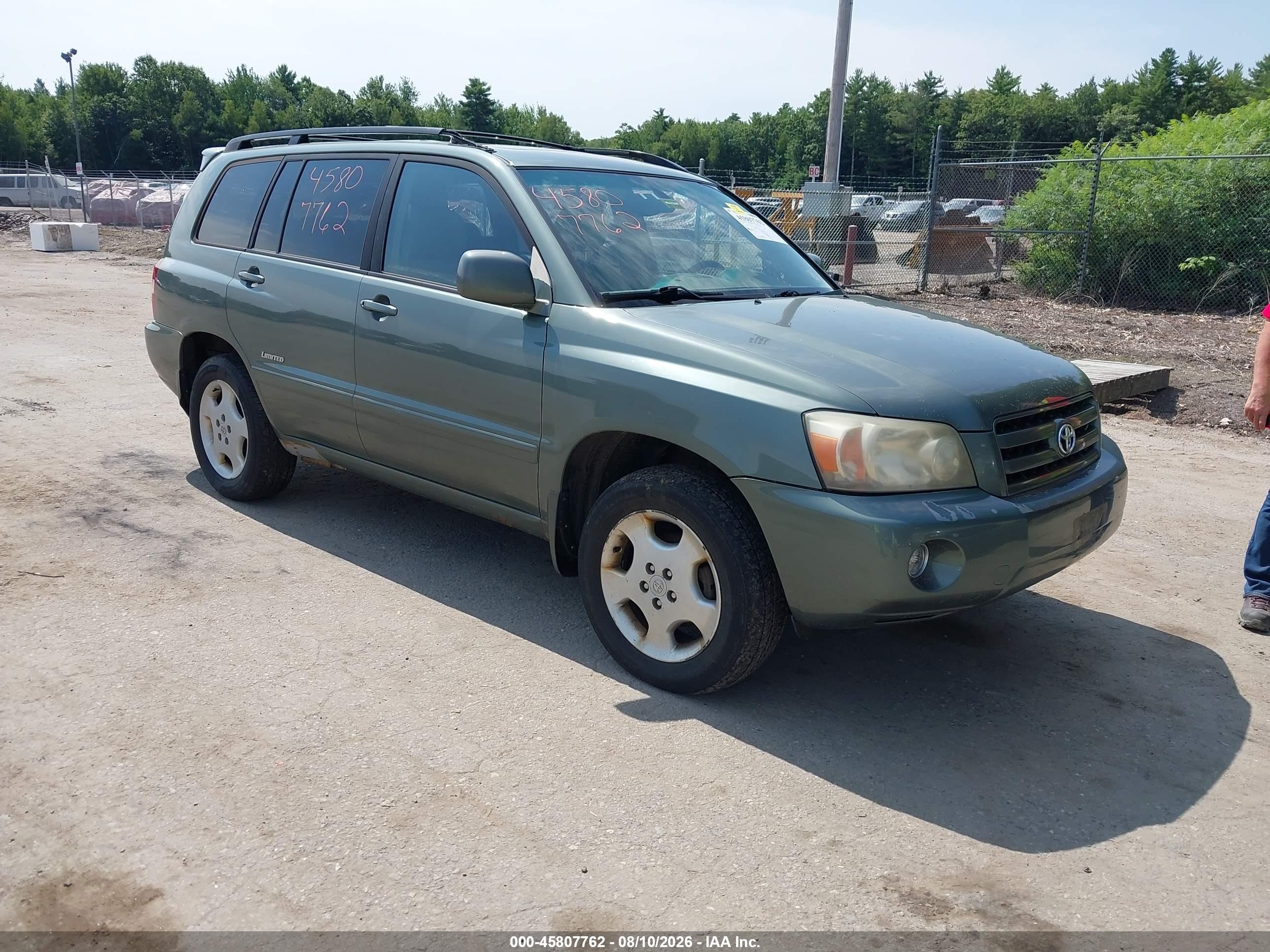 2006 Toyota Highlander w/3rd Row, VIN JTEEP21A460164098 — Normal wear