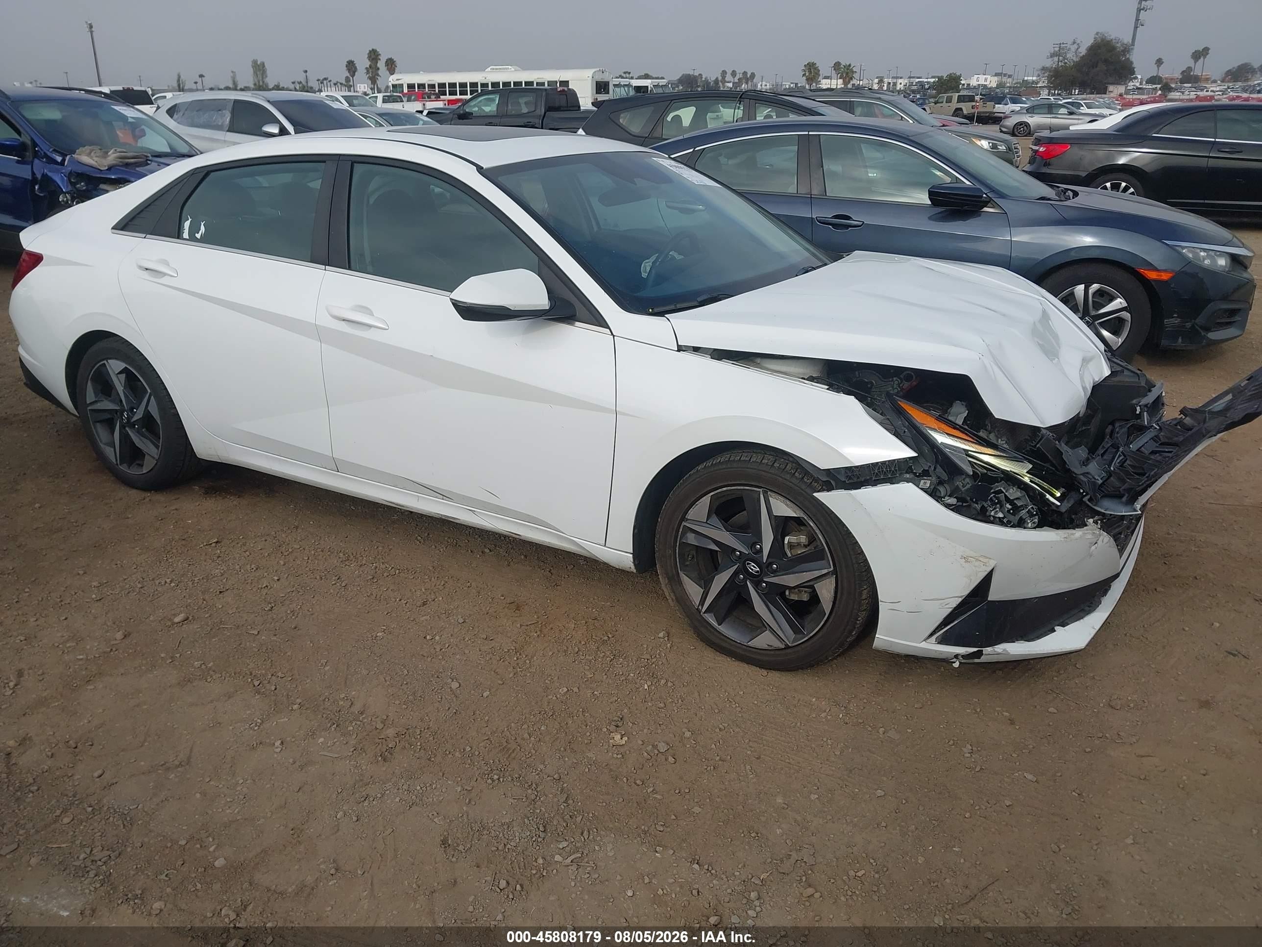 2023 Hyundai Elantra Limited, VIN 5NPLP4AG6PH090067 — Front end