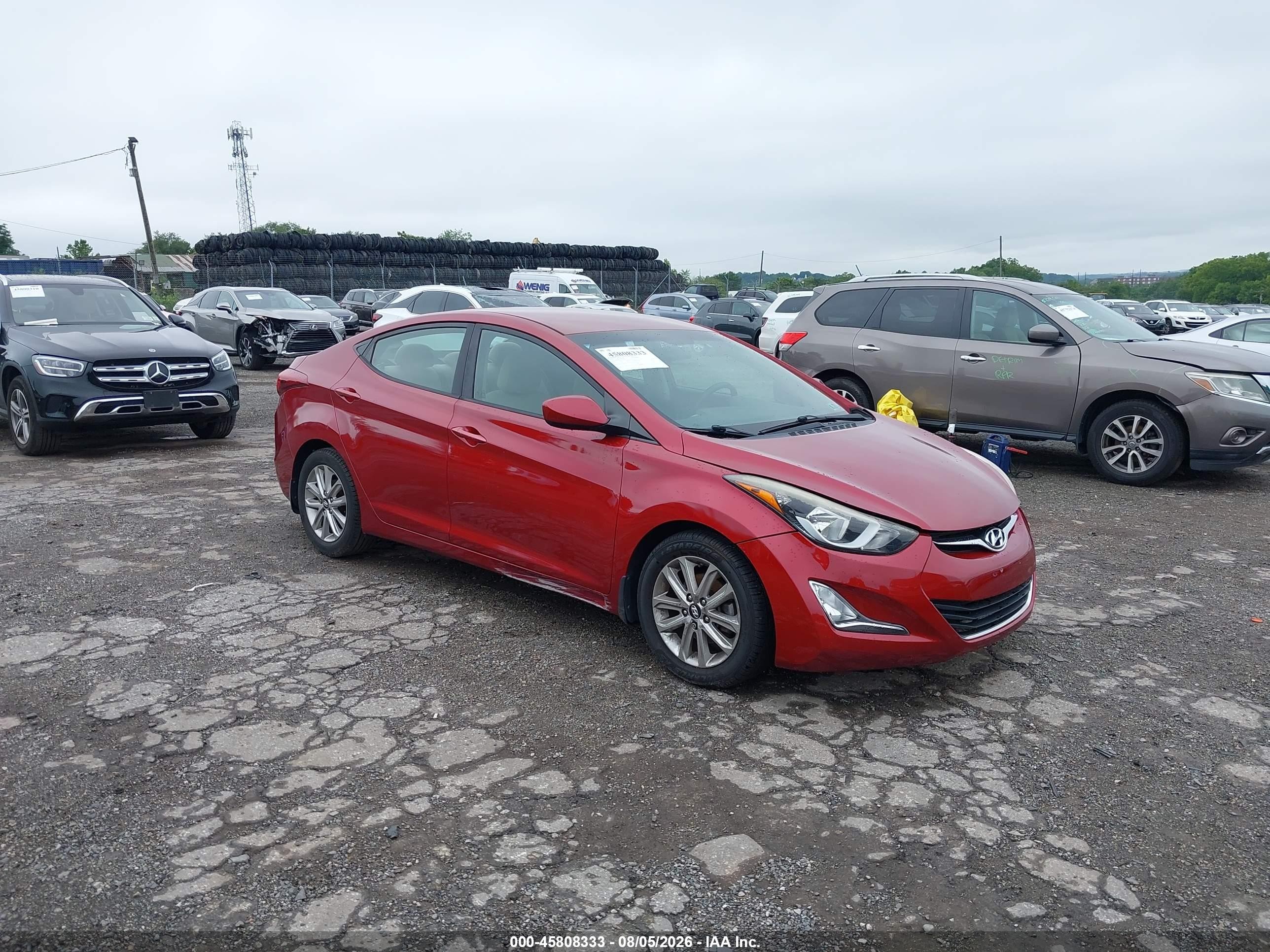 2016 Hyundai Elantra Value Edition, VIN 5NPDH4AE7GH790177 — Side