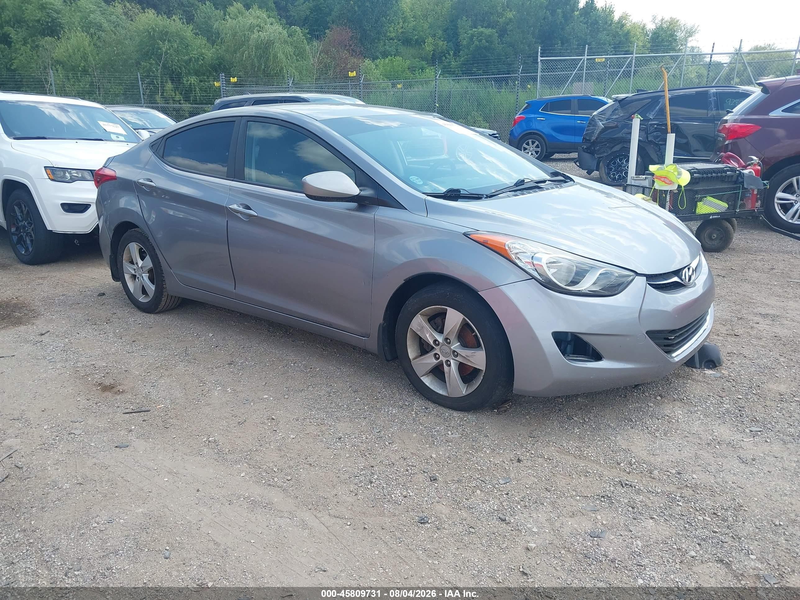 2012 Hyundai Elantra Limited, VIN KMHDH4AE4CU420087 — Normal wear