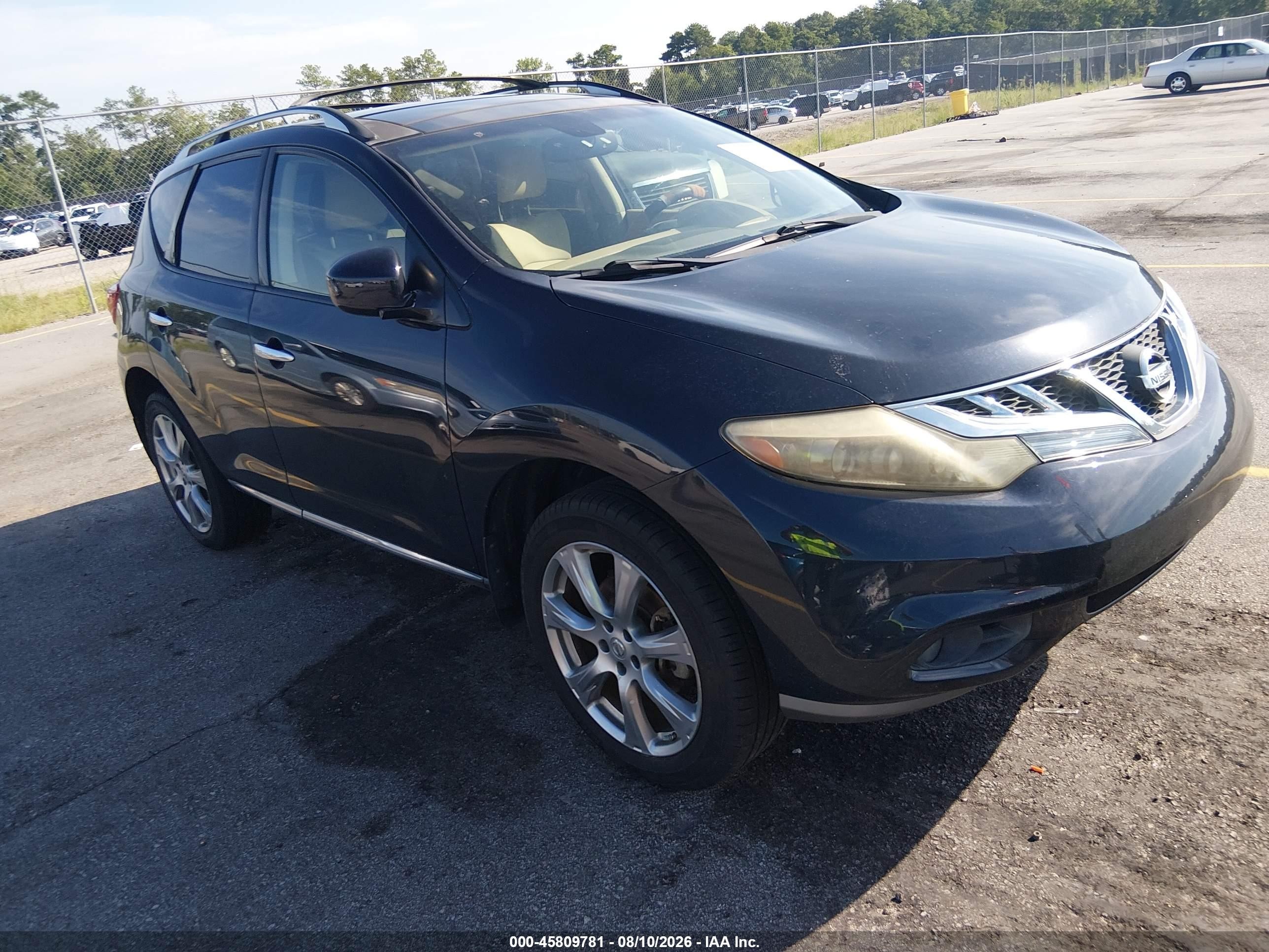 2012 Nissan Murano SL, VIN JN8AZ1MW1CW207520 — Normal wear