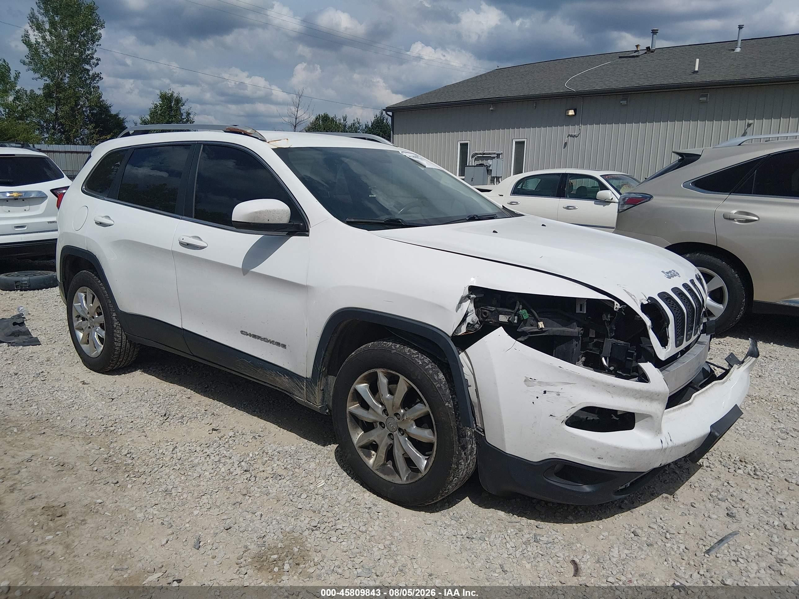 2016 Jeep Cherokee Limited, VIN 1C4PJMDB6GW104367 — Перед