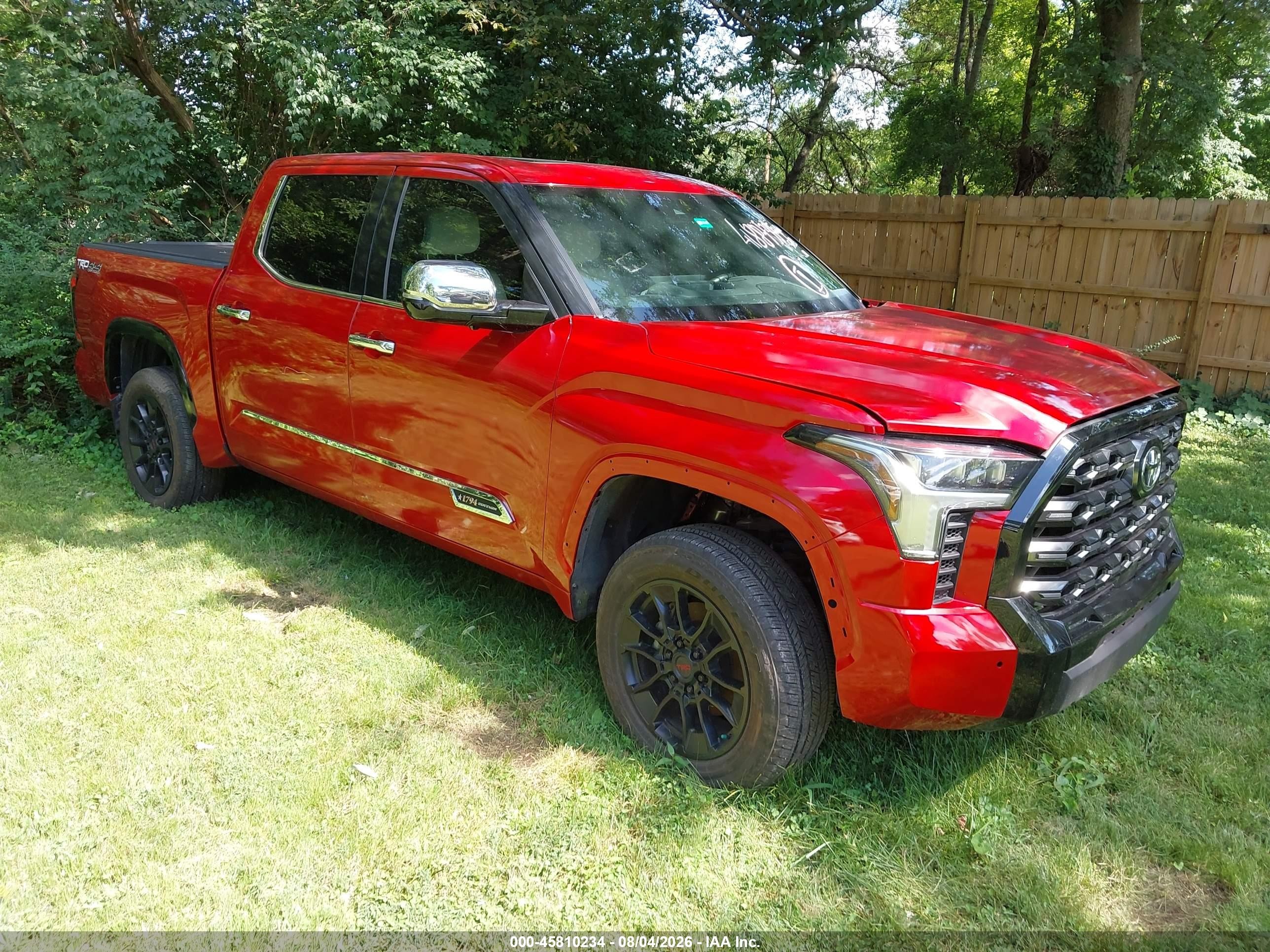 2023 Toyota Tundra 1794 Edition, VIN 5TFMA5DB1PX085133 — Front end