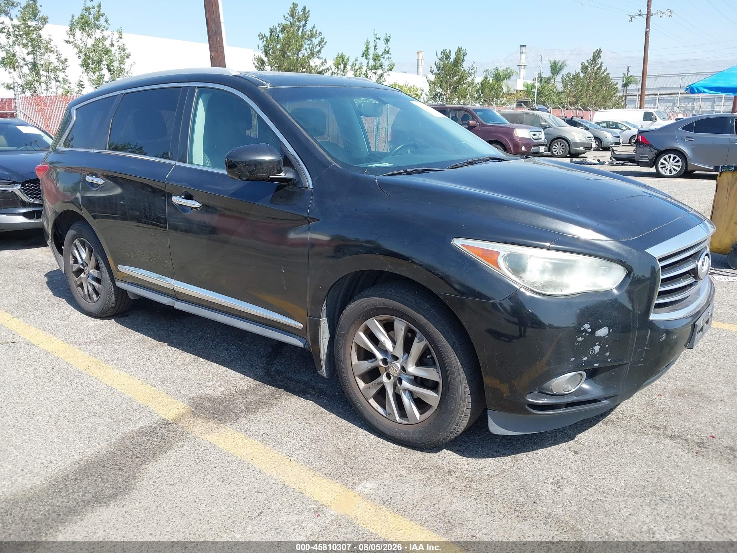 2013 Infiniti JX35, VIN 5N1AL0MN4DC325686 — Бок