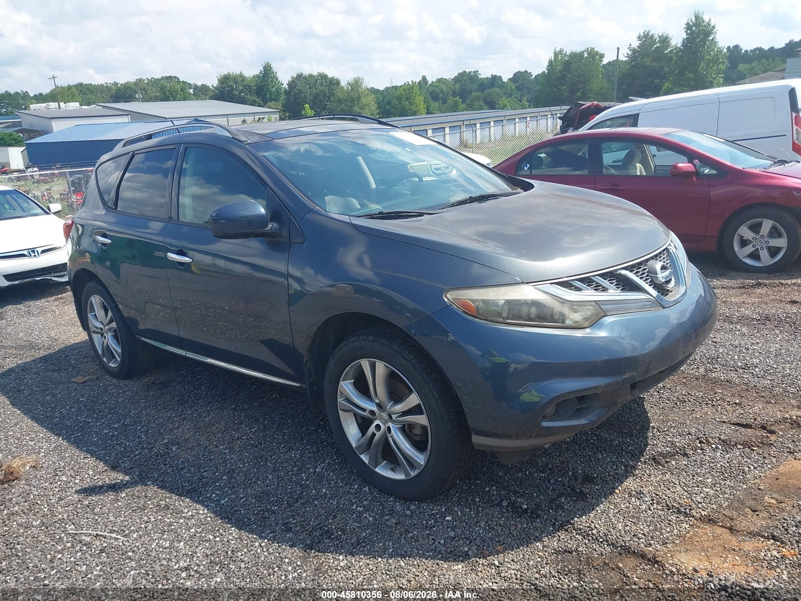 2012 Nissan Murano SL, VIN JN8AZ1MW8CW205862 — Normal wear