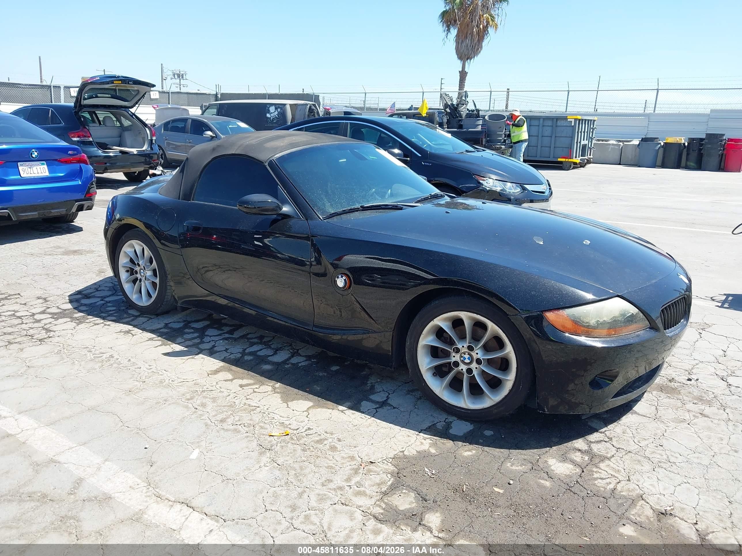2003 BMW Z4 2.5i, VIN 4USBT33473LS44810 — Normal wear