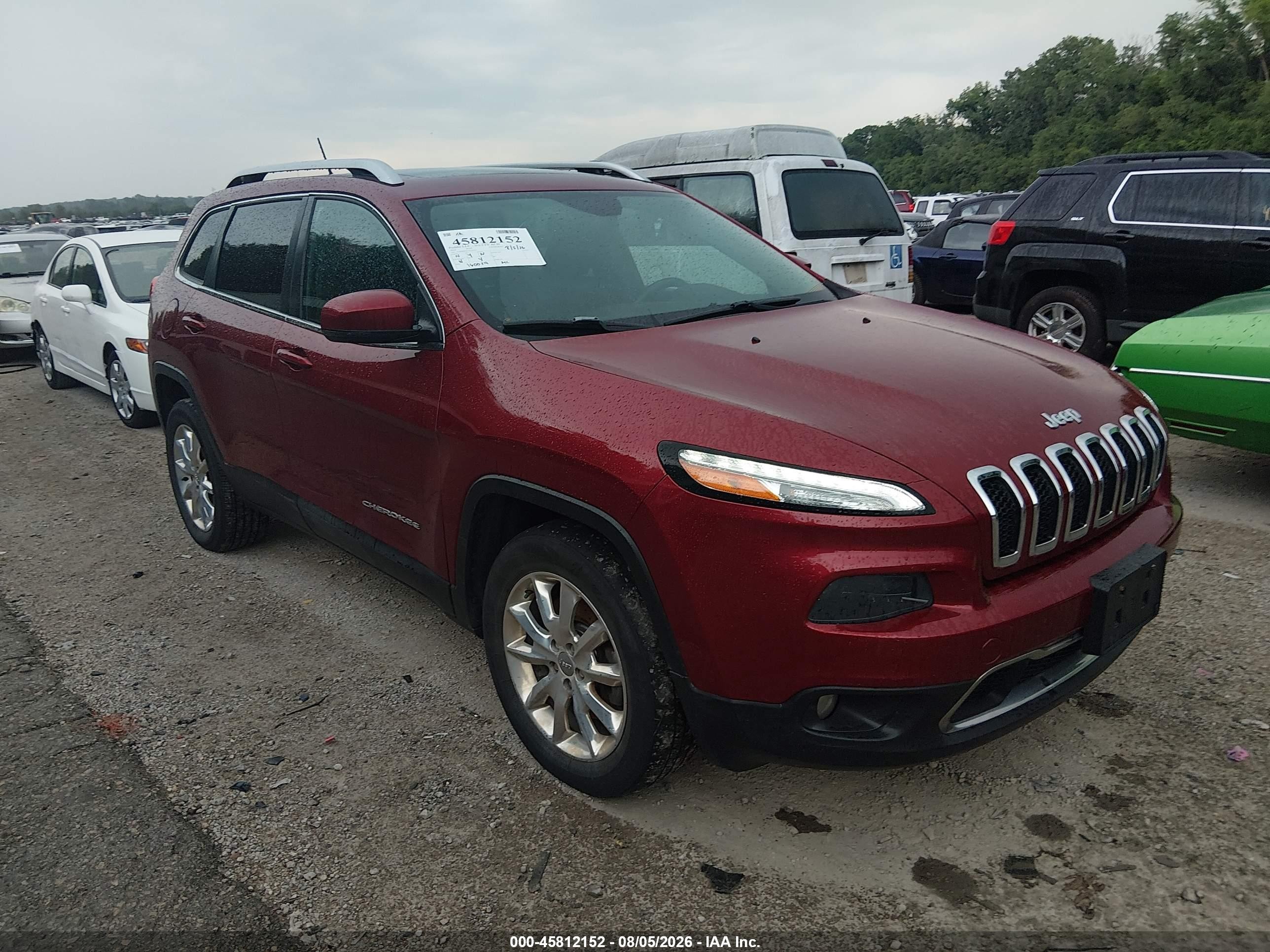 2014 Jeep Cherokee Limited, VIN 1C4PJMDS9EW216559 — Normal wear