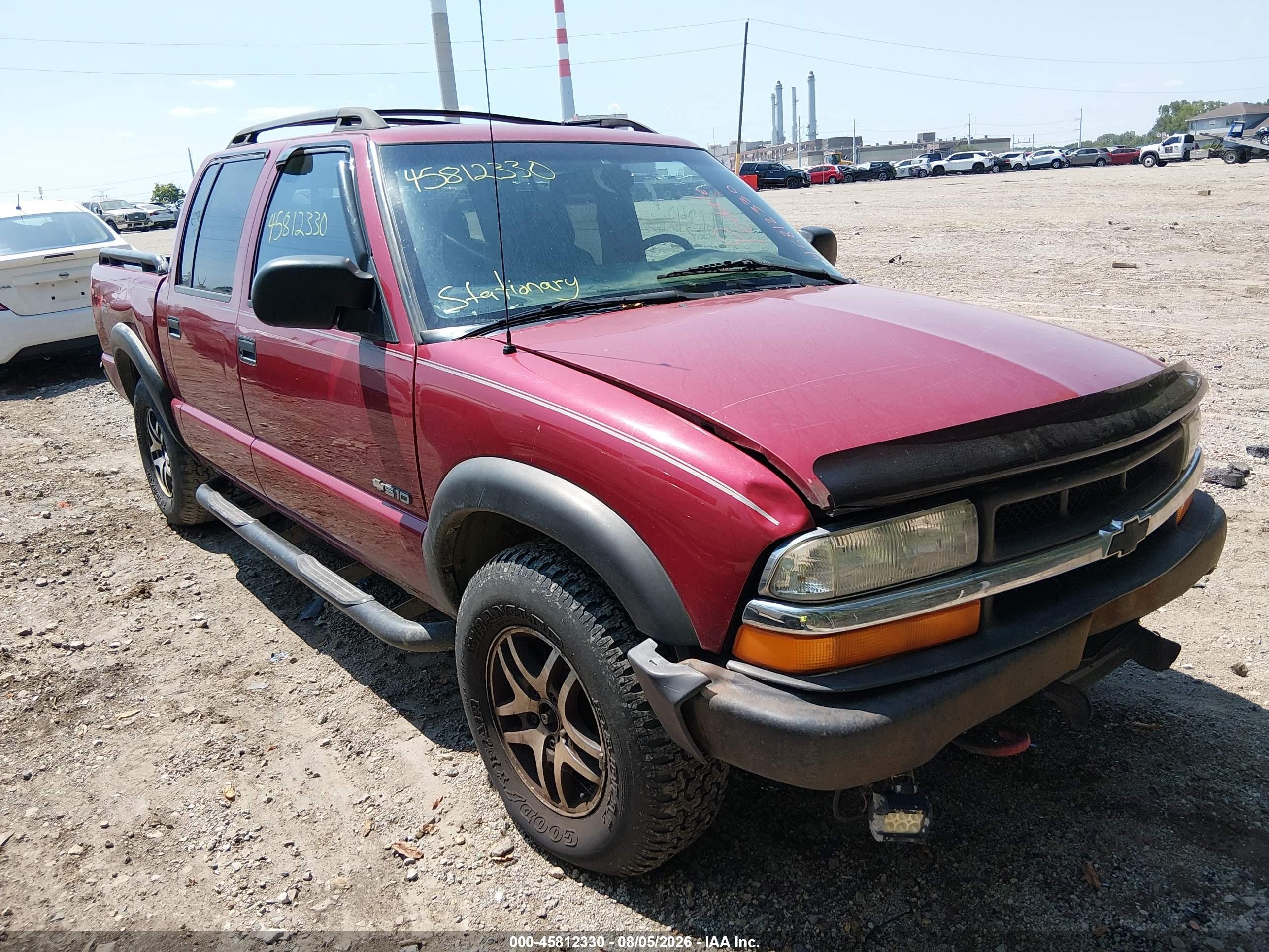 2002 Chevrolet S-10 LS, VIN 1GCDT13W82K223618 — Обычный износ