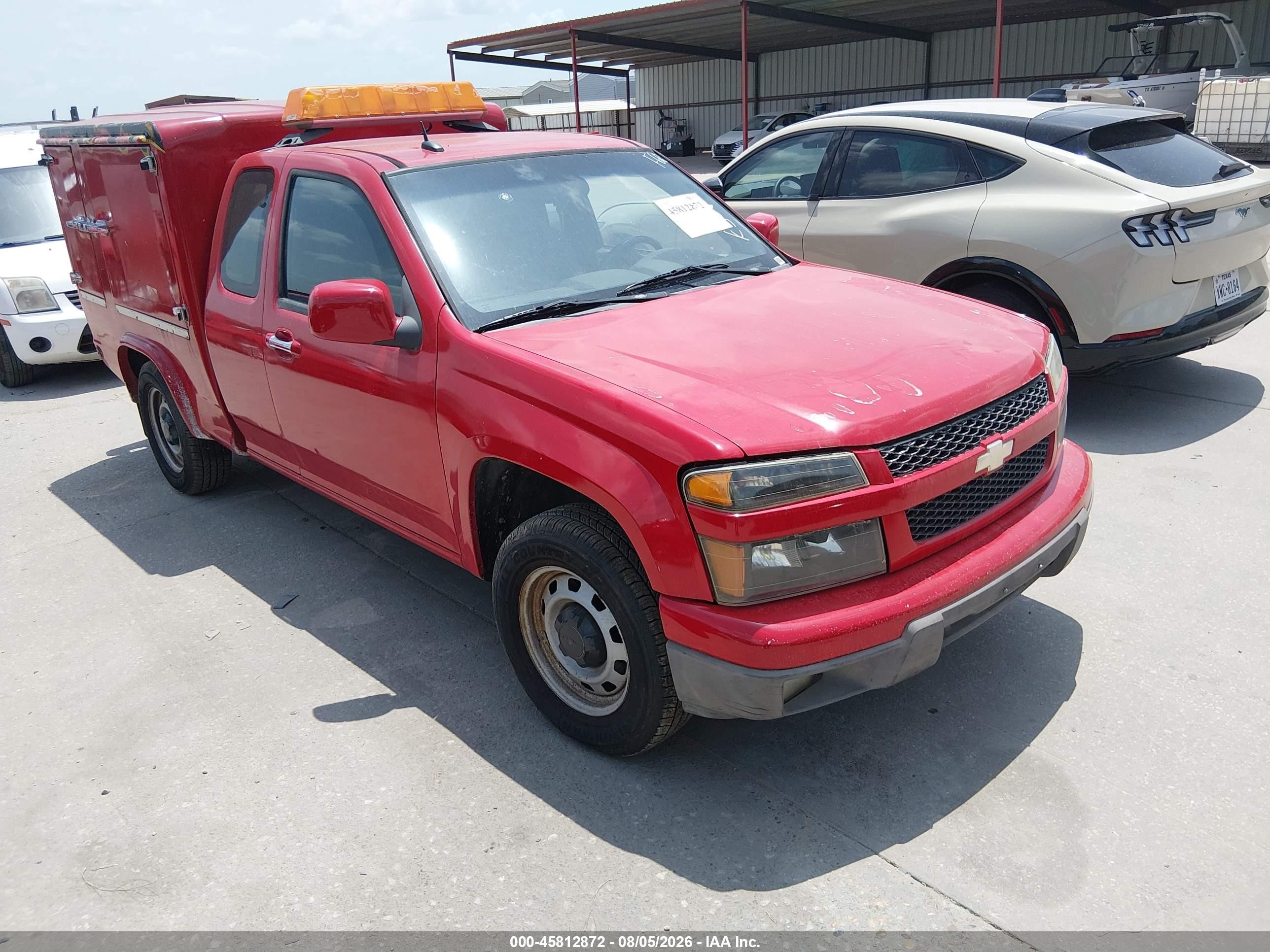 2010 Chevrolet Colorado Work Truck, VIN 1GCESBDE5A8118405 — Rear end