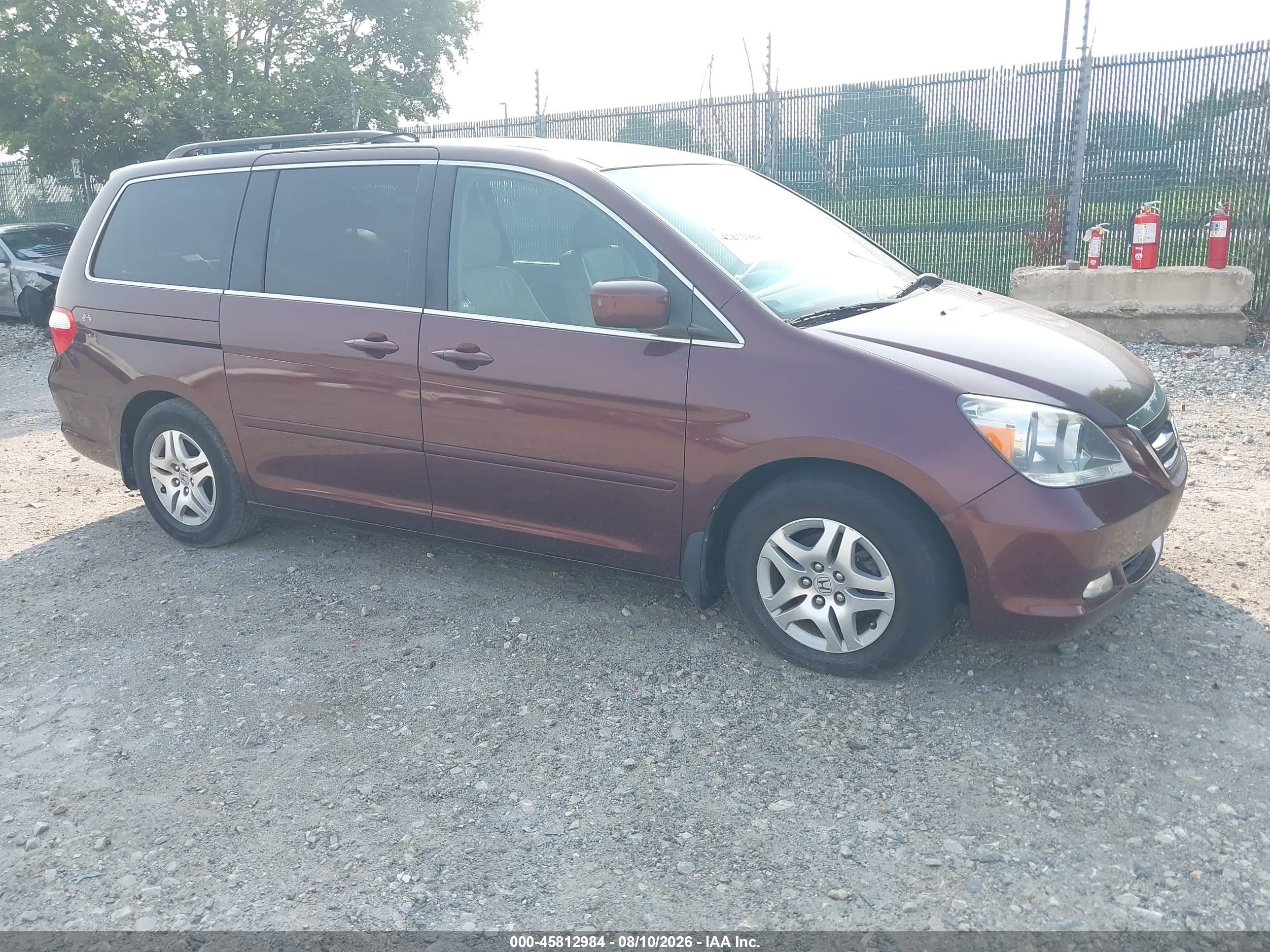 2007 Honda Odyssey EX-L, VIN 5FNRL38717B066893 — Normal wear