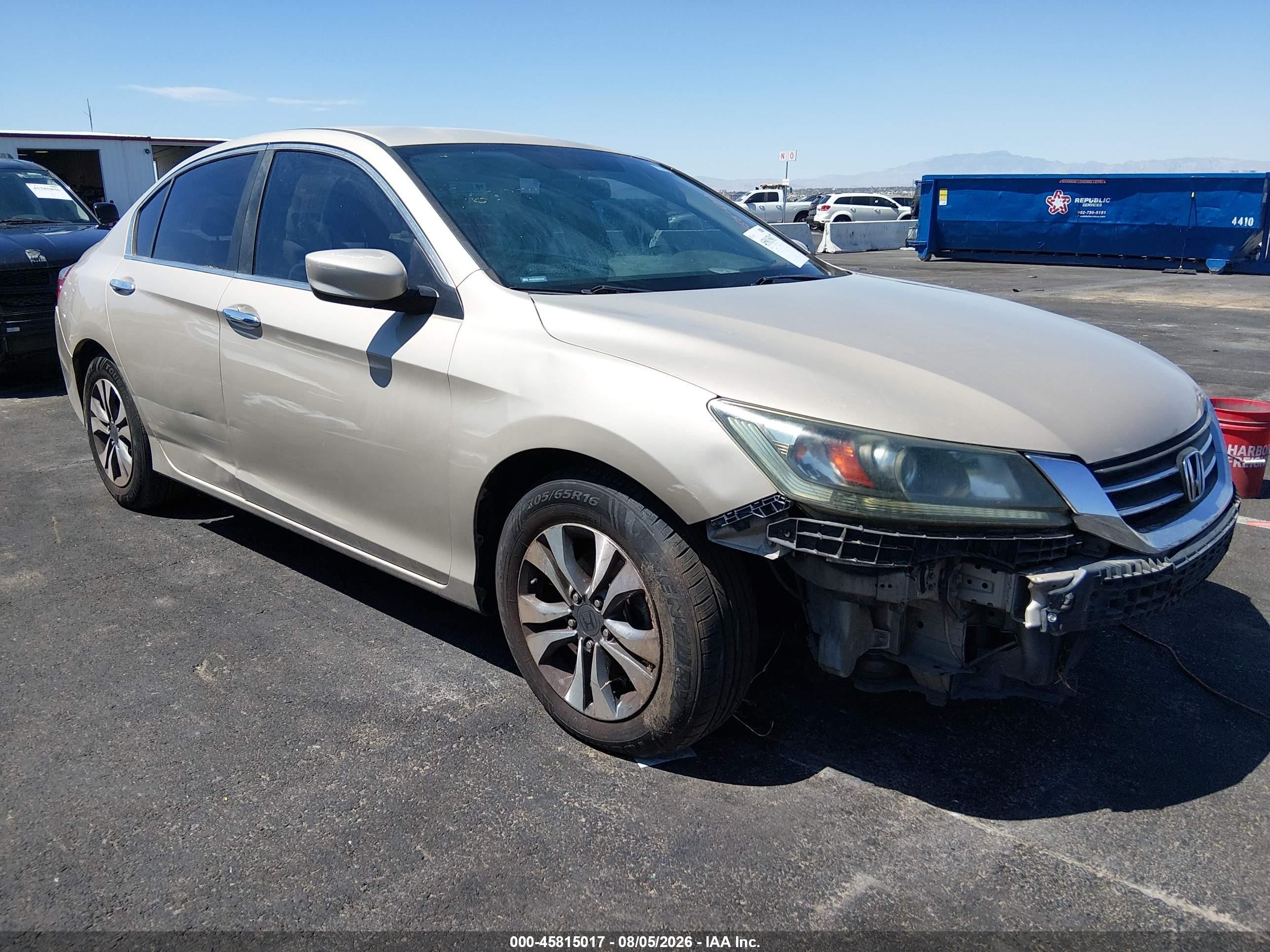 2013 Honda Accord LX, VIN 1HGCR2F35DA178021 — Обычный износ