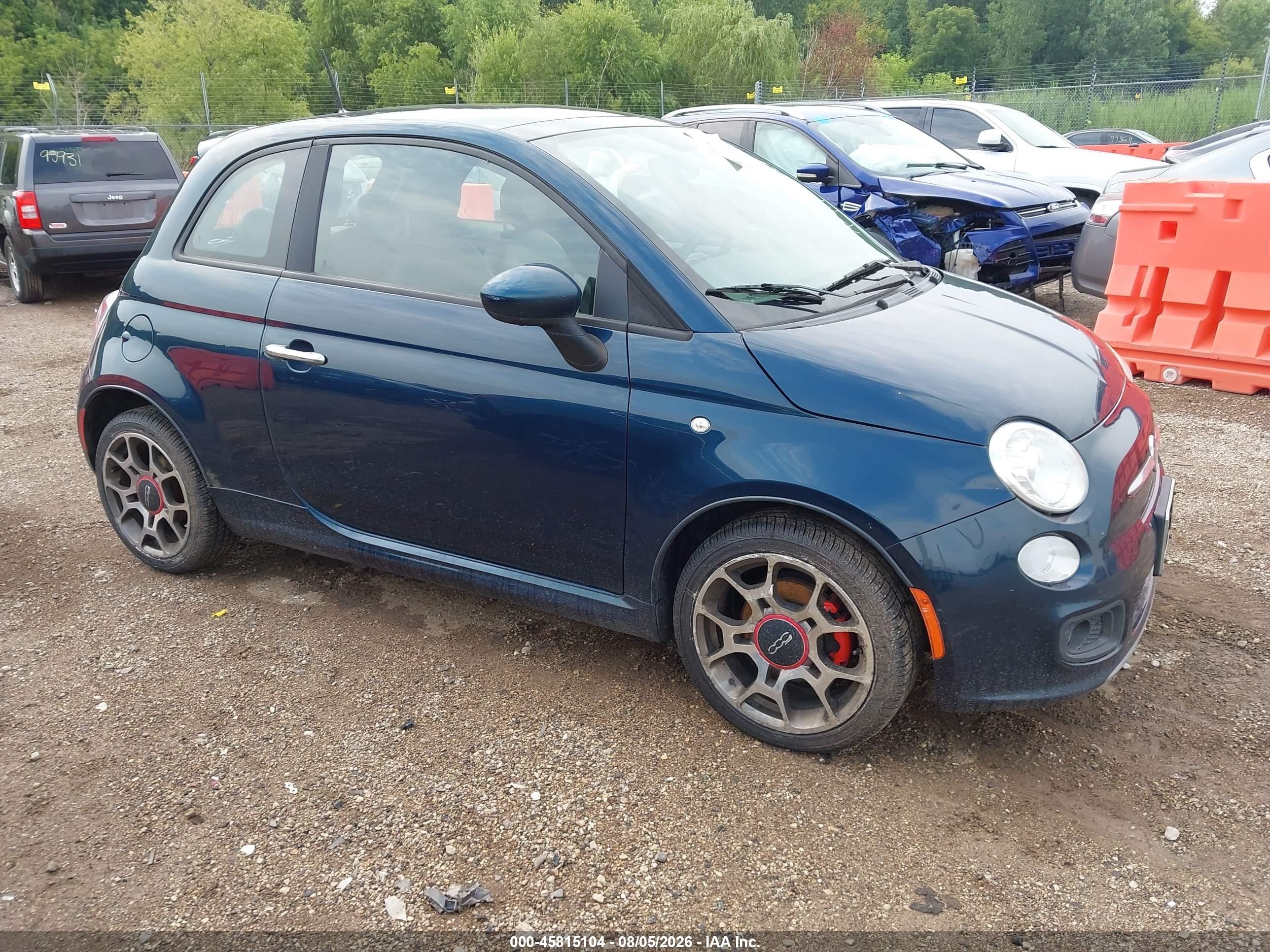 2013 FIAT 500 Sport, VIN 3C3CFFBRXDT647755 — Normal wear