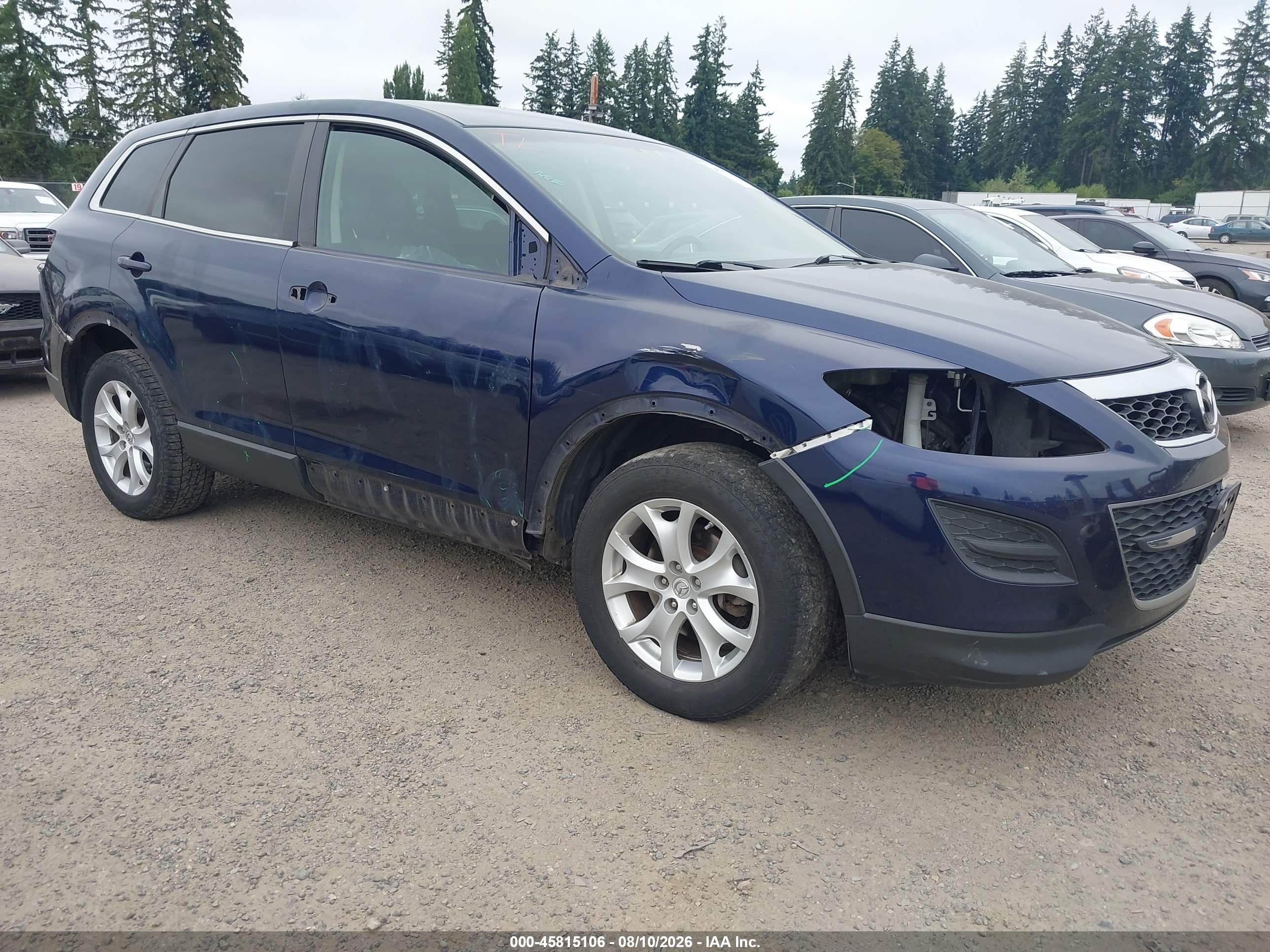 2011 Mazda CX-9 Sport, VIN JM3TB3BA9B0303478 — Rear end