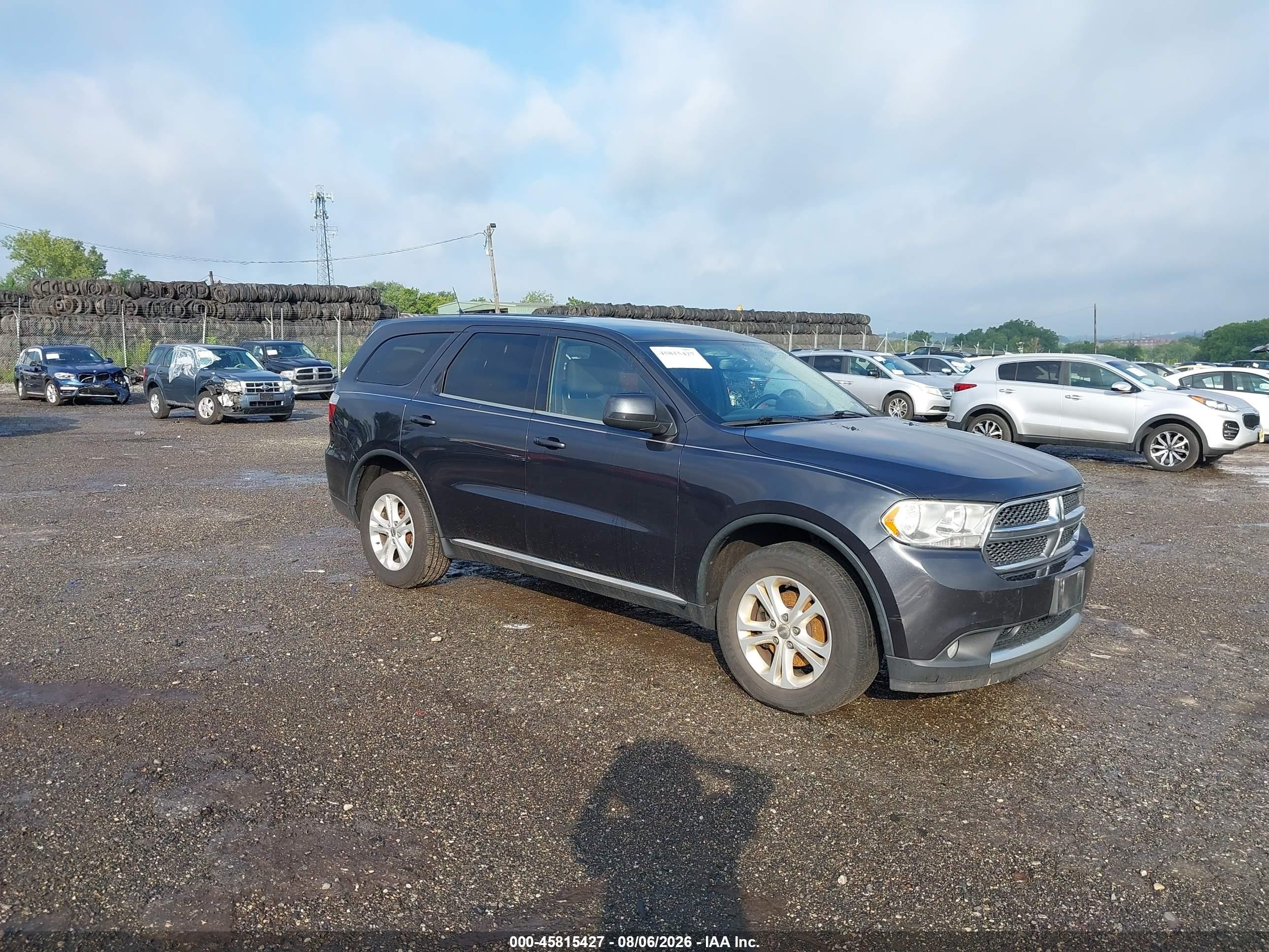 2013 Dodge Durango SXT, VIN 1C4RDJAG2DC680016 — Rear end