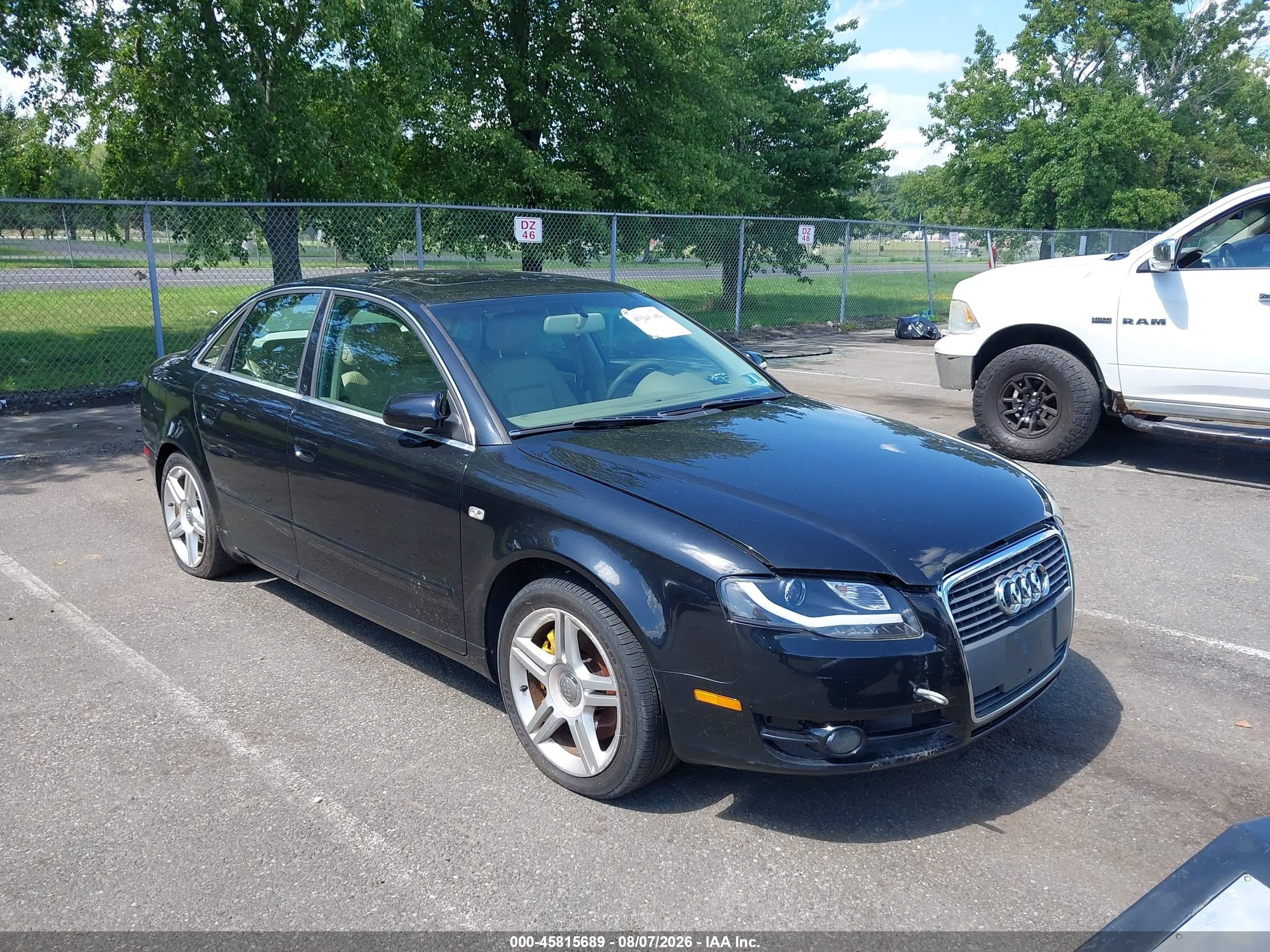 2007 Audi A4 2.0T, VIN WAUAF78E07A226455 — Normal wear
