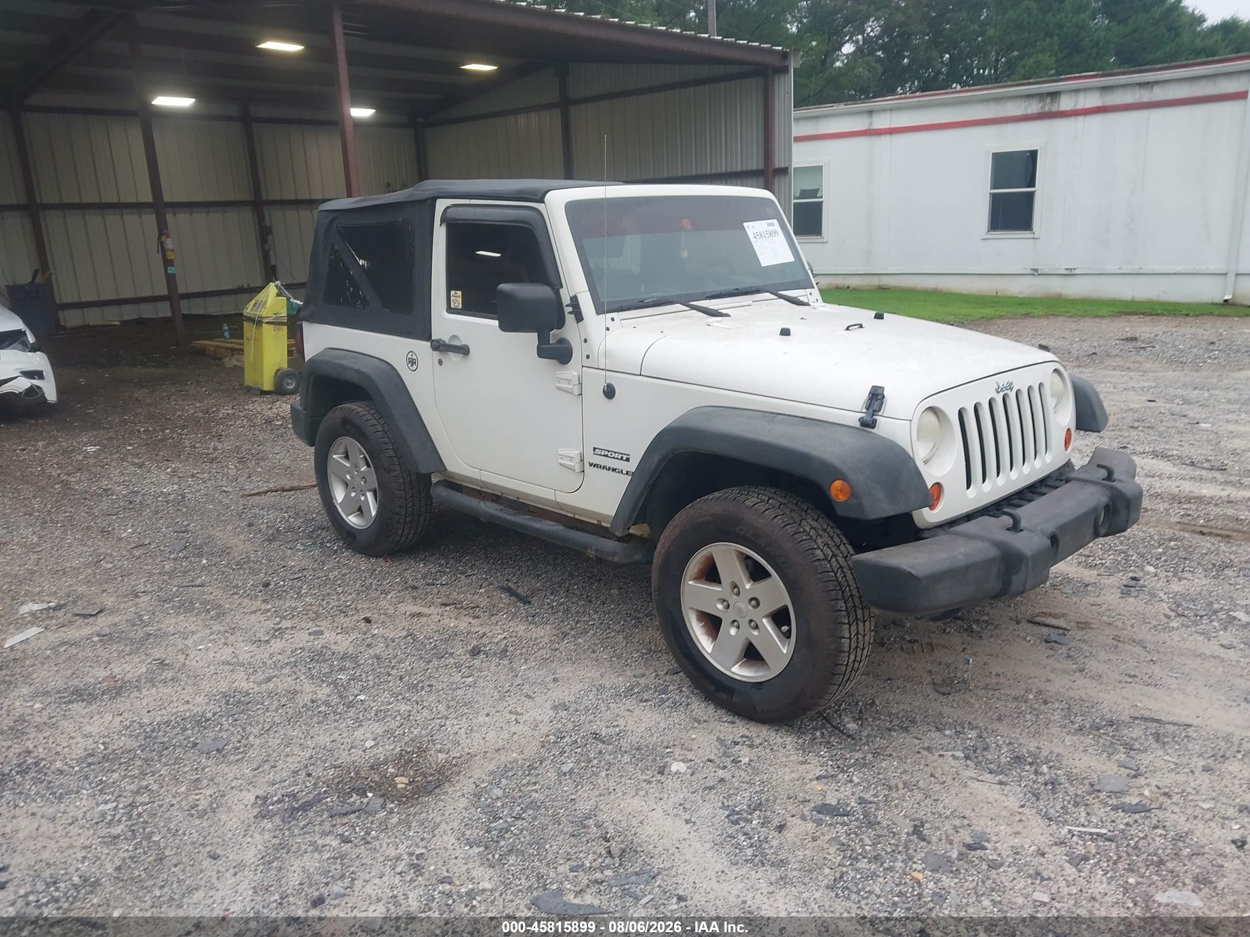 2010 Jeep Wrangler Sport, VIN 1J4AA2D17AL145515 — Normal wear