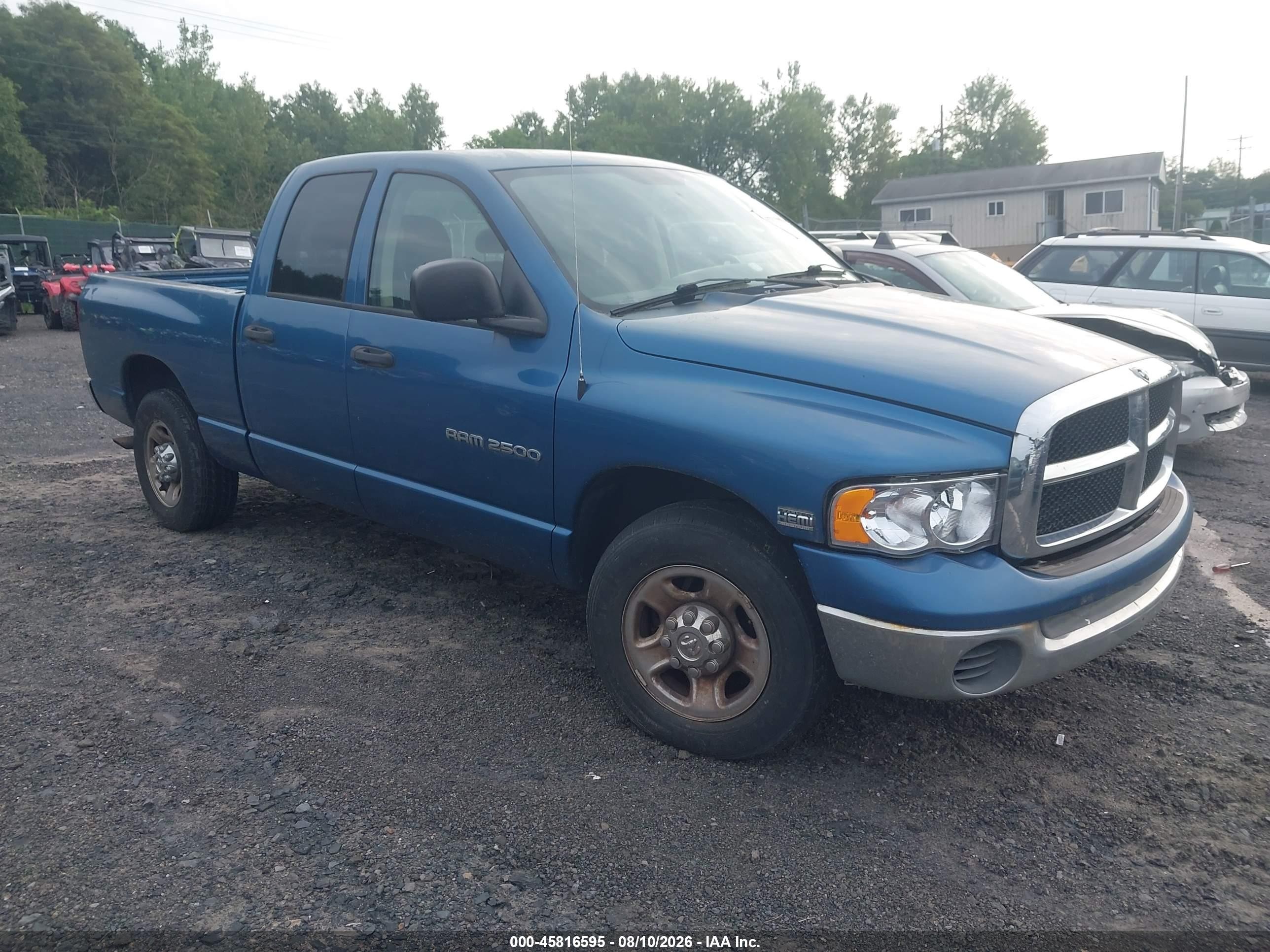 2005 Dodge 2500 SLT, VIN 3D7KR28D35G799766 — Обычный износ